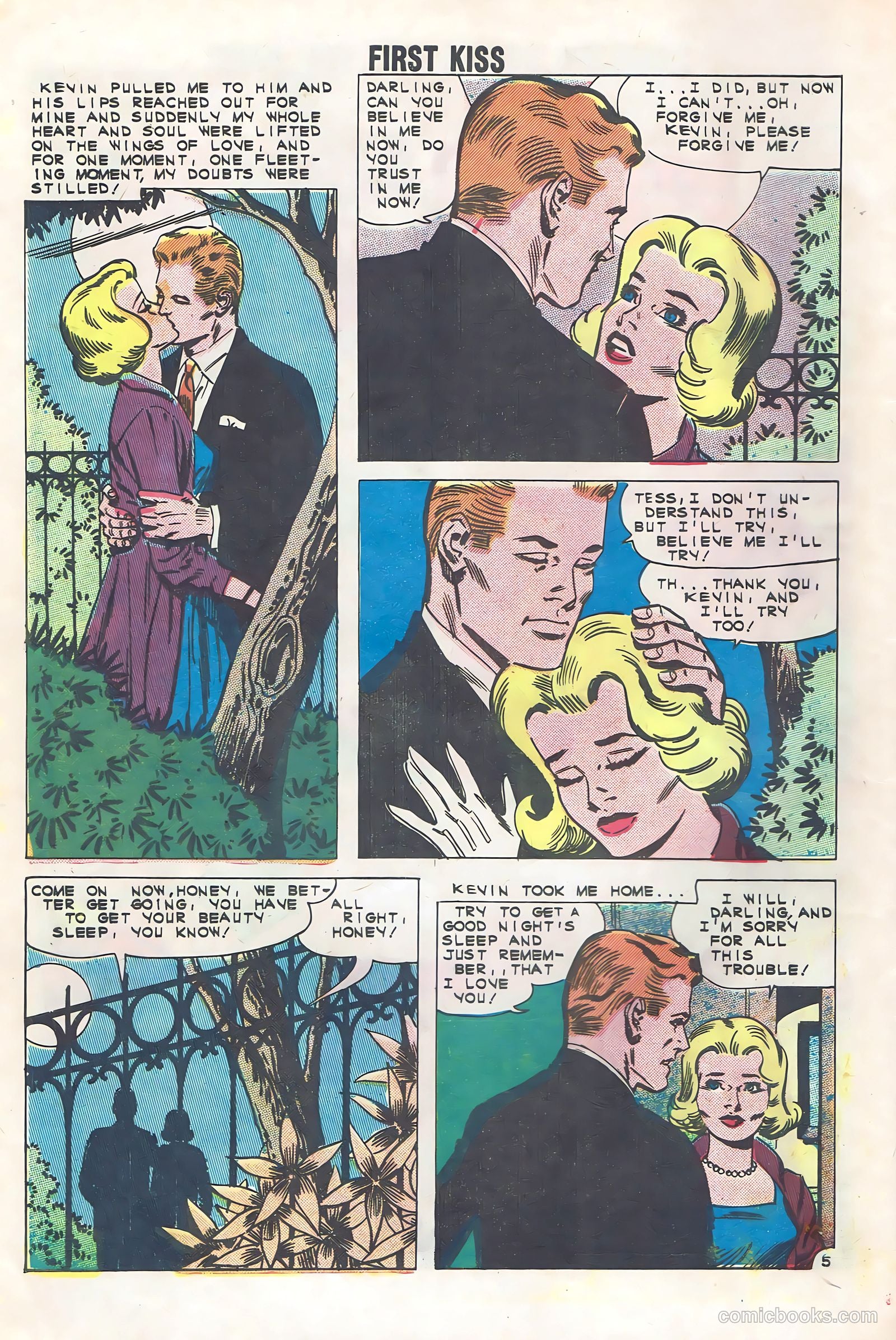 First Kiss #22 (1961) — page 8 of 36