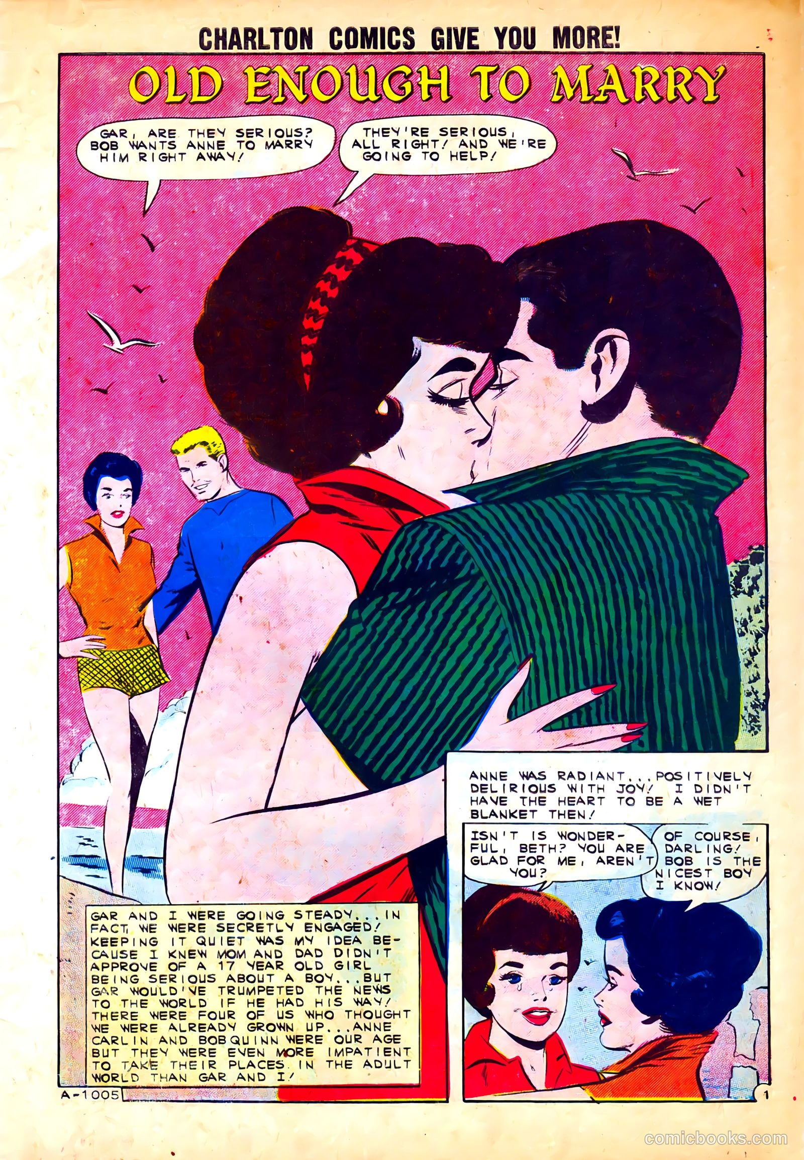First Kiss #24 (1962) — page 3 of 36