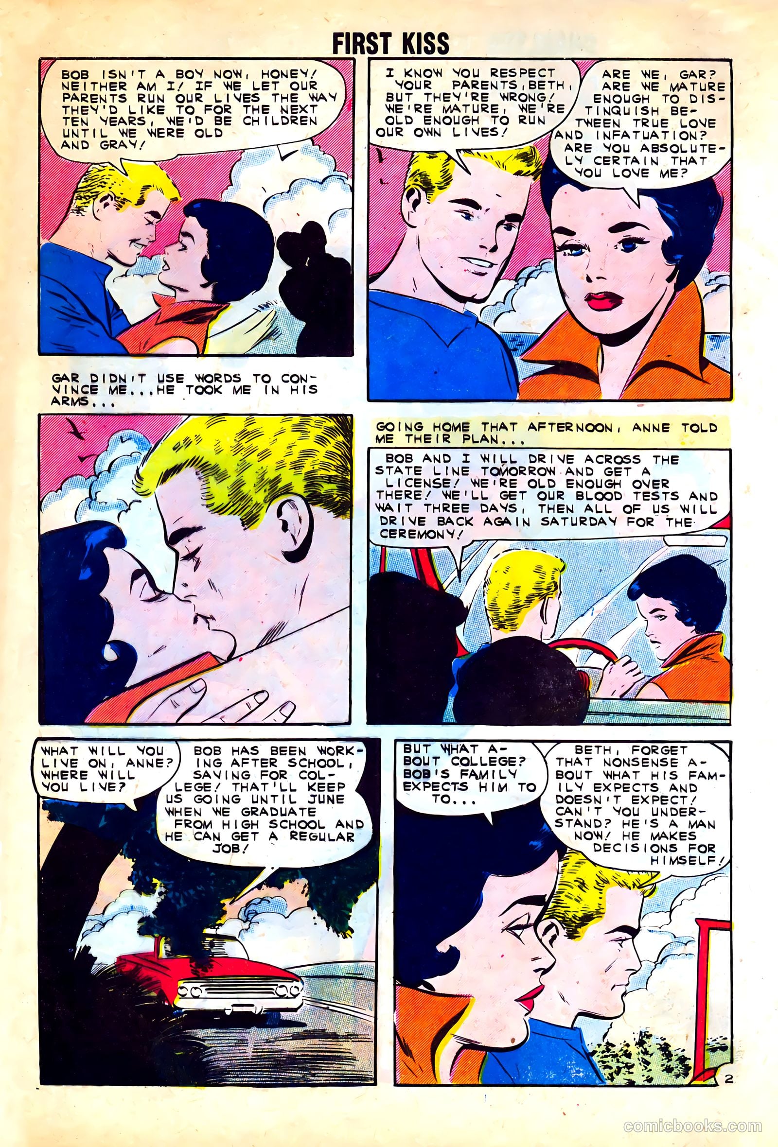 First Kiss #24 (1962) — page 4 of 36