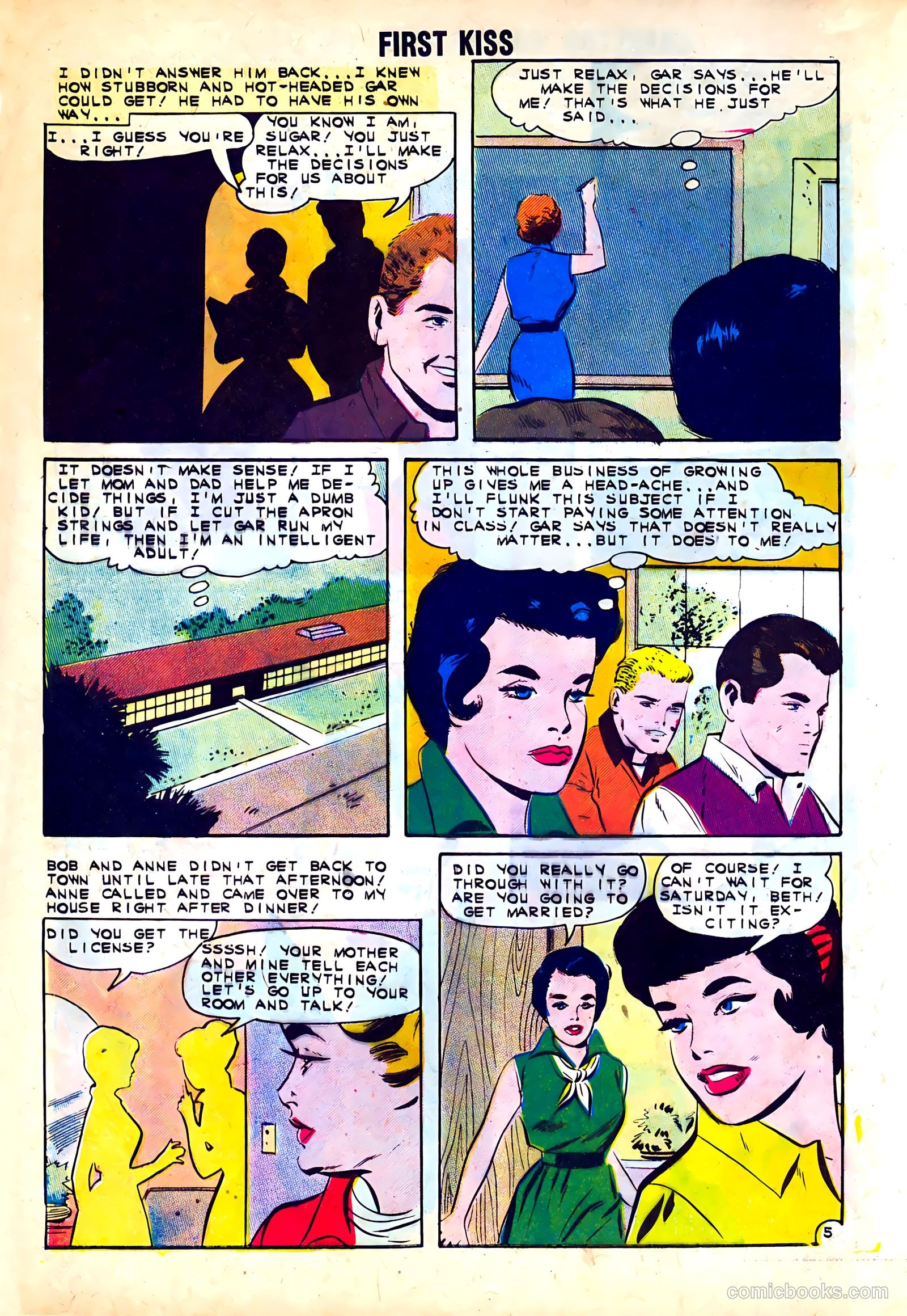 First Kiss #24 (1962) — page 8 of 36