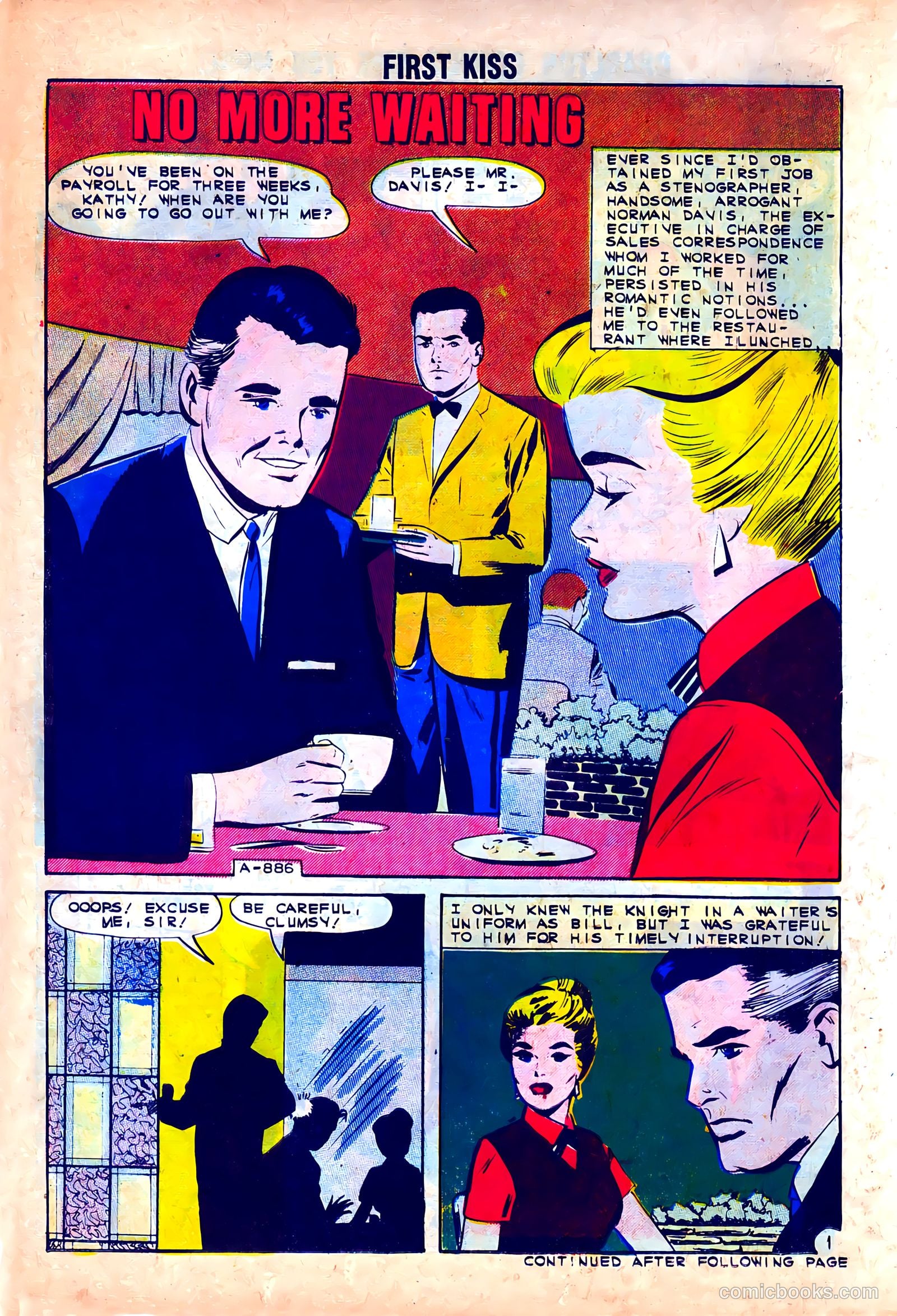 First Kiss #24 (1962) — page 14 of 36
