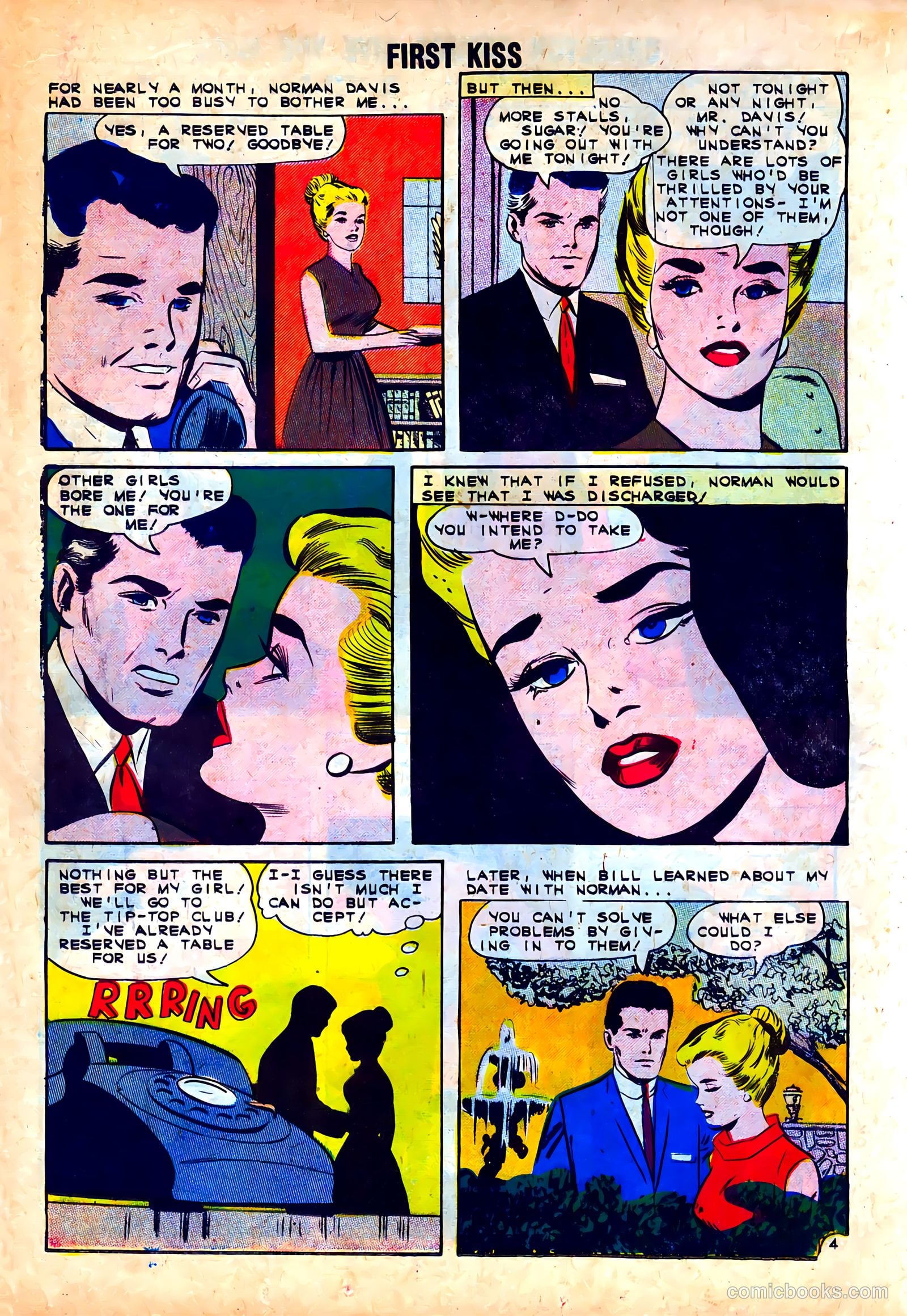 First Kiss #24 (1962) — page 18 of 36