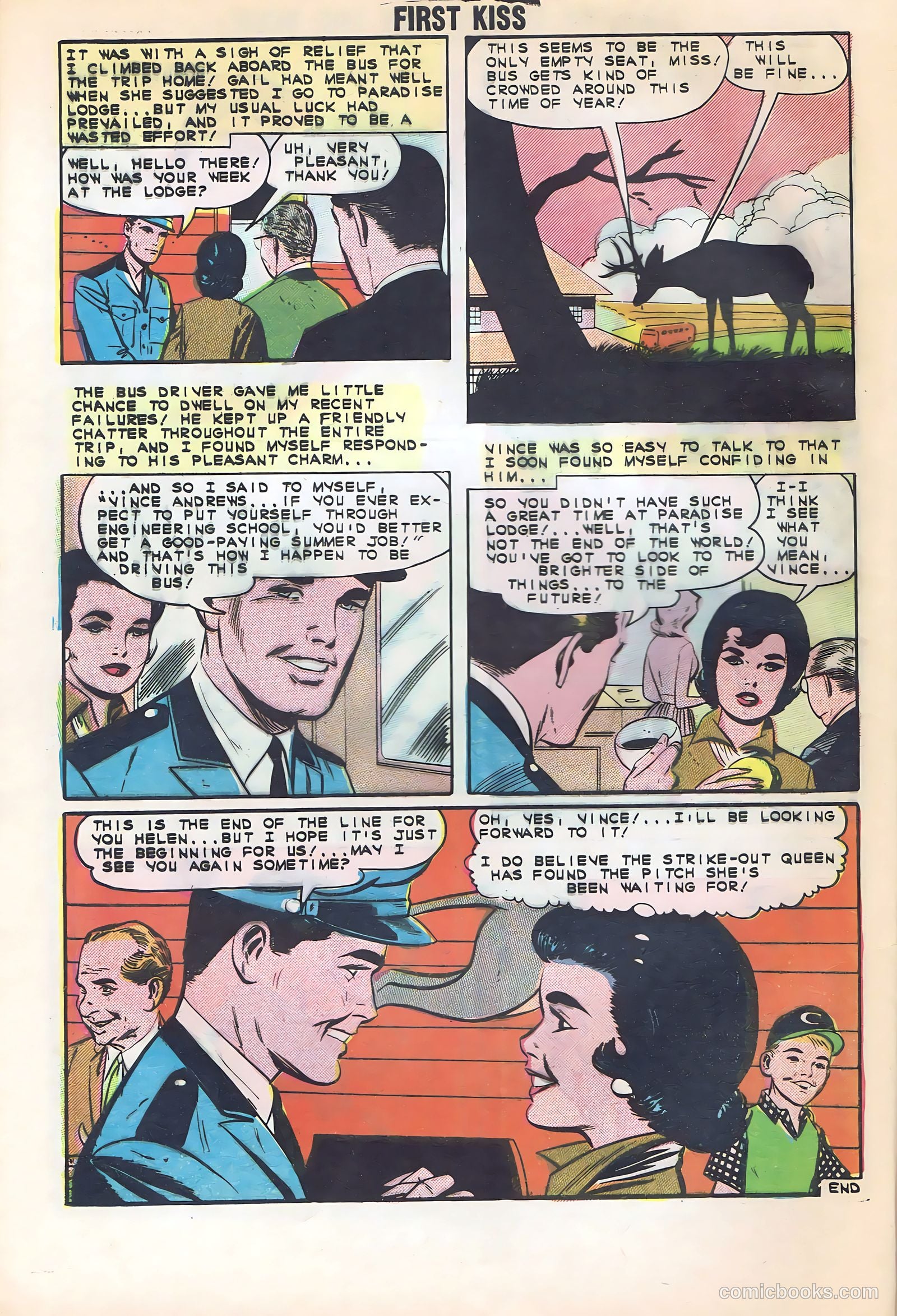 First Kiss #28 (1962) — page 8 of 36