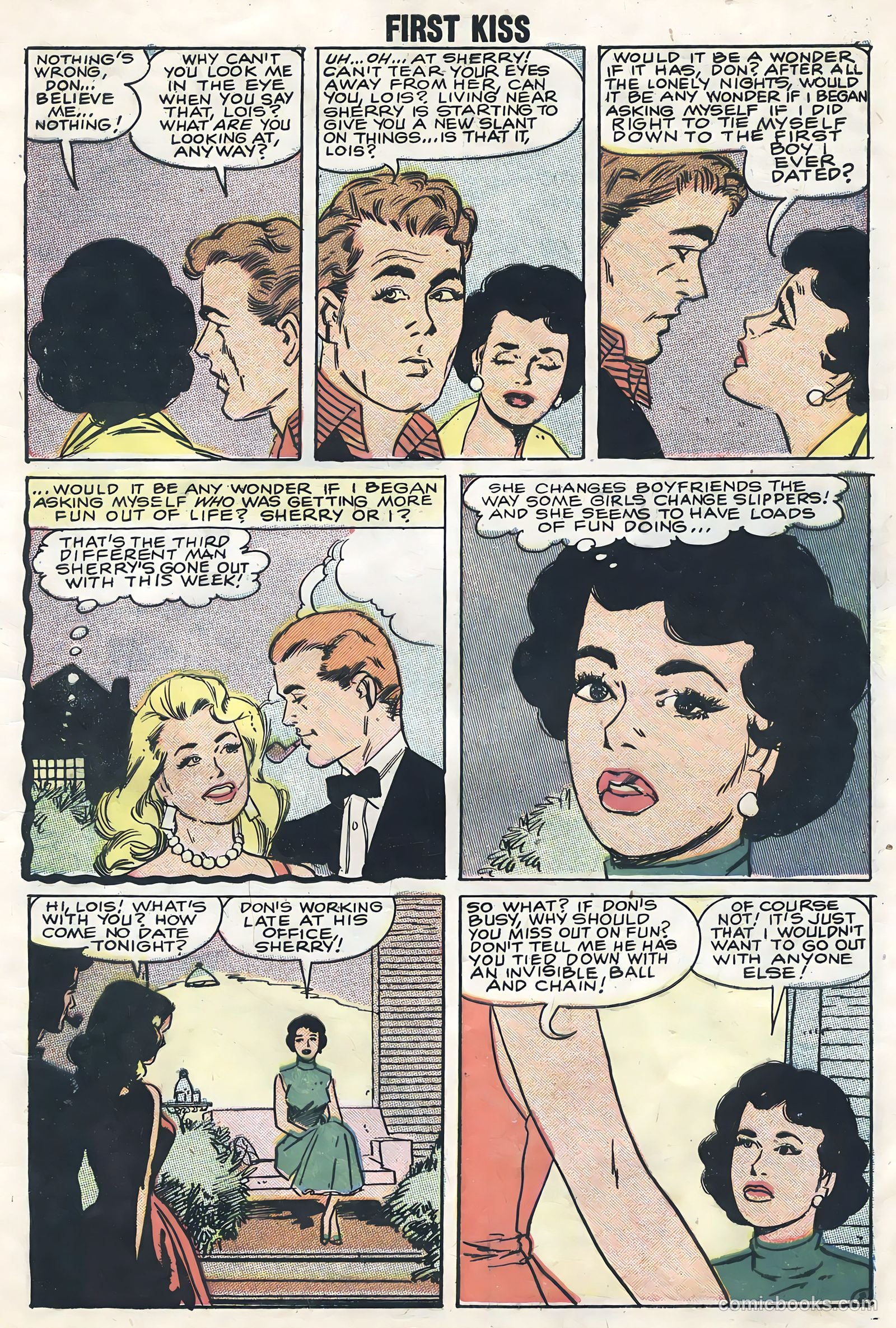 First Kiss #3 (1958) — page 9 of 36