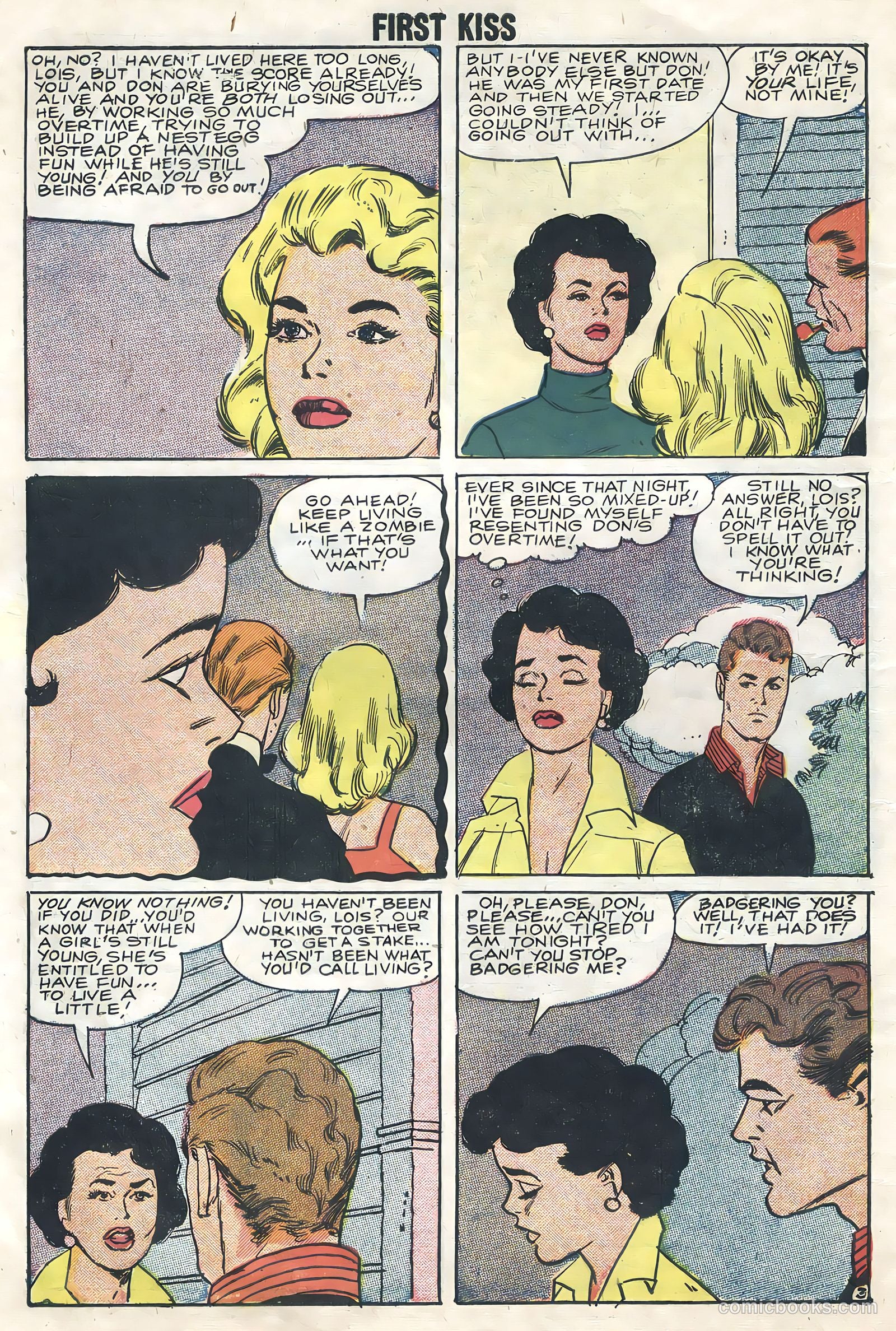 First Kiss #3 (1958) — page 10 of 36