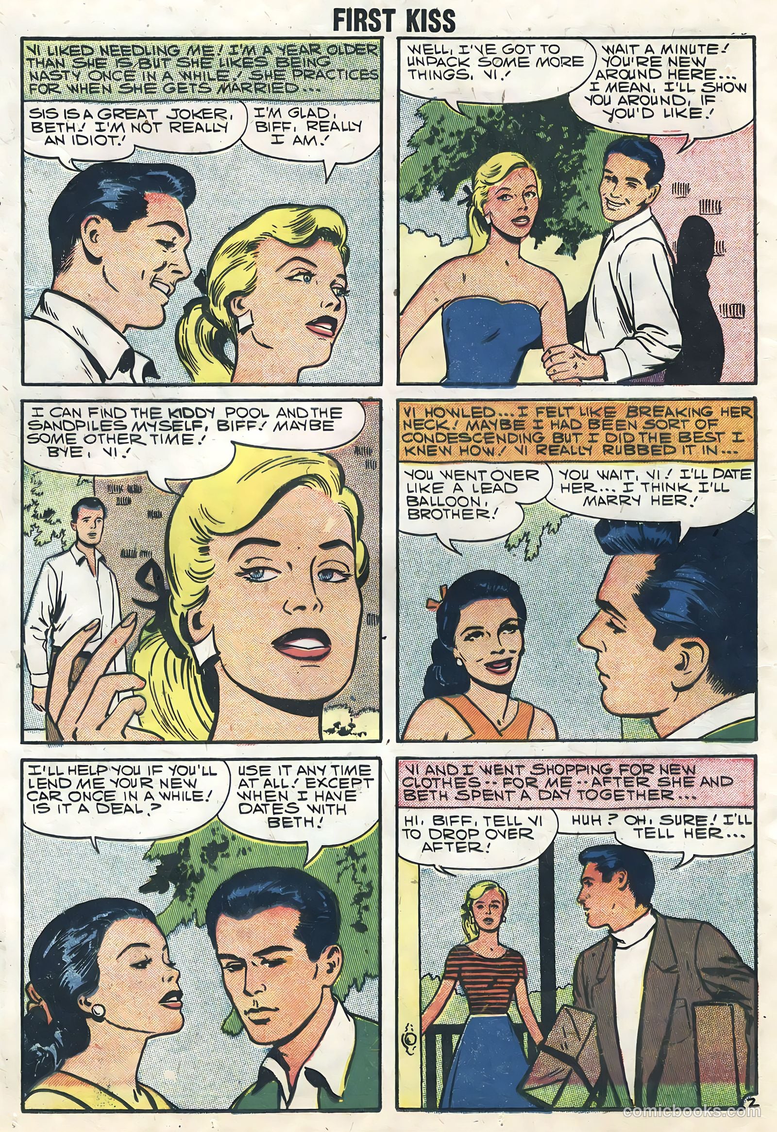First Kiss #3 (1958) — page 24 of 36