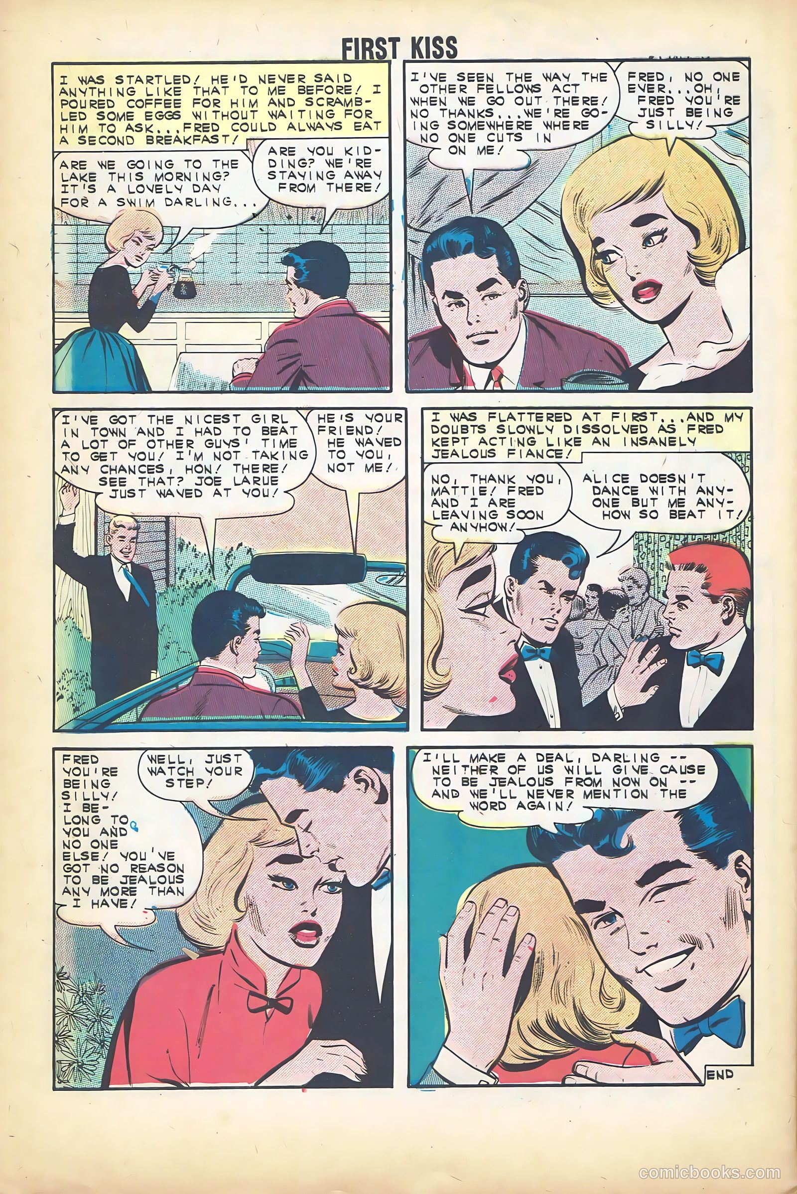 First Kiss #31 (1963) — page 32 of 36