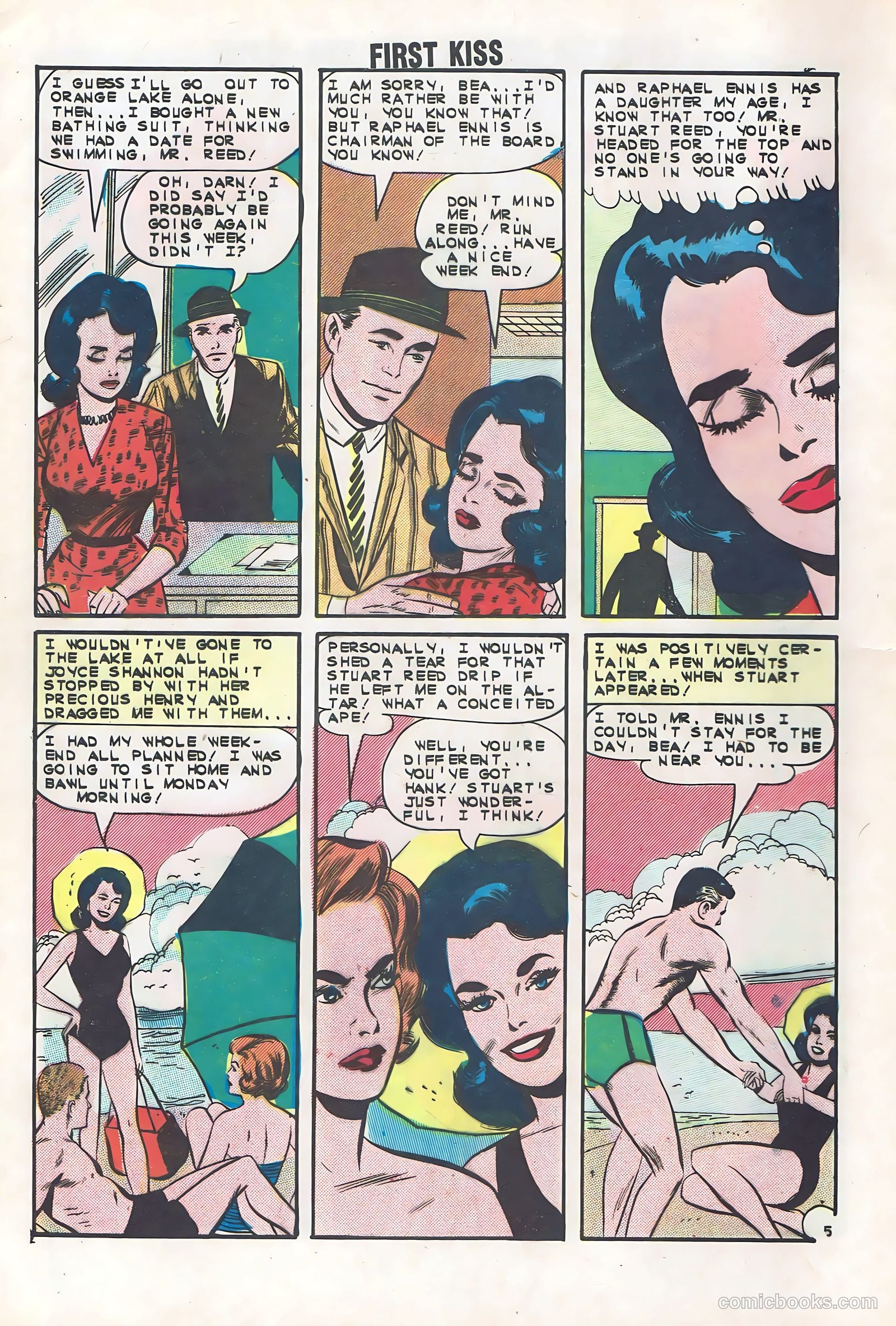 First Kiss #32 (1963) — page 8 of 36