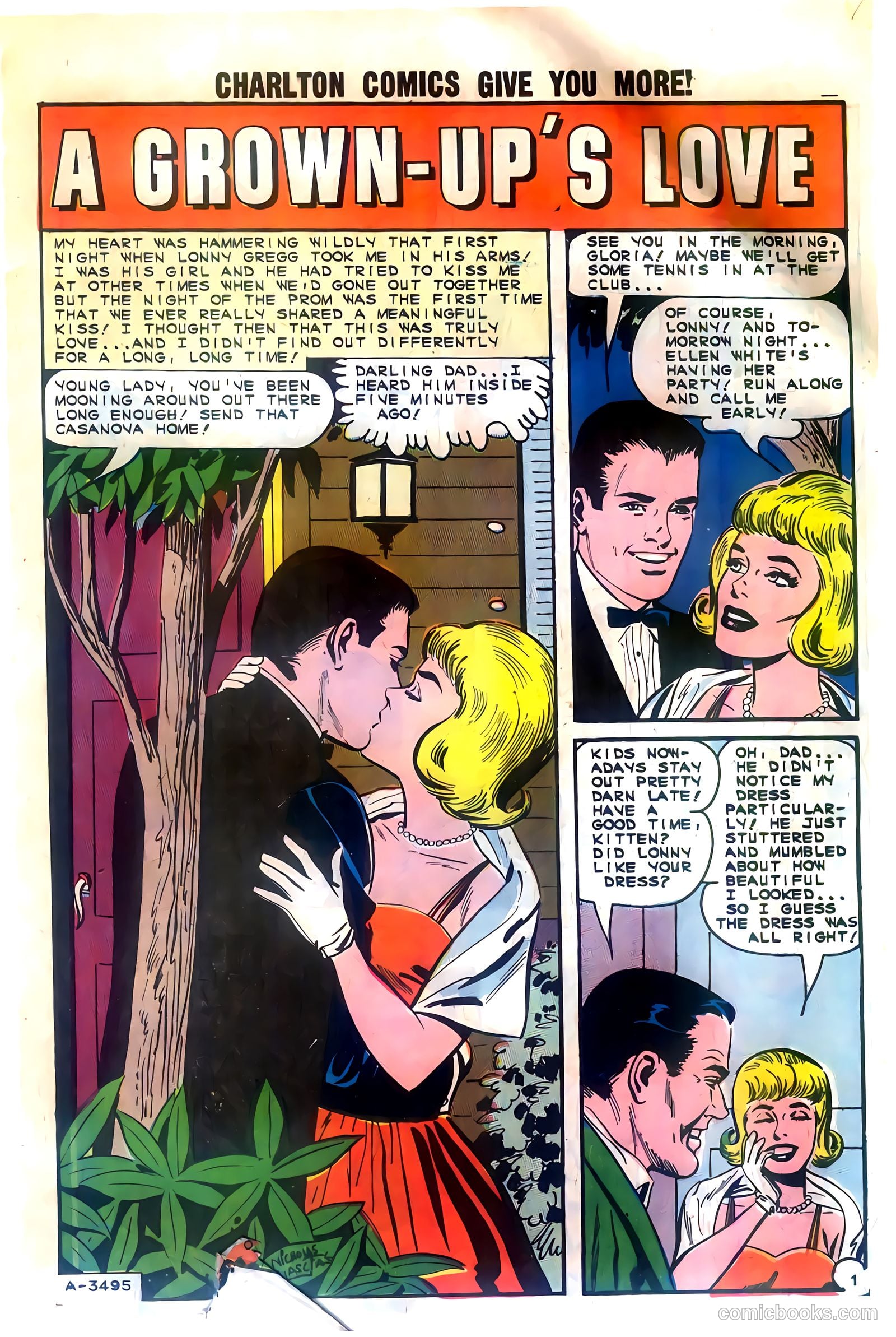 First Kiss #38 (1964) — page 3 of 36