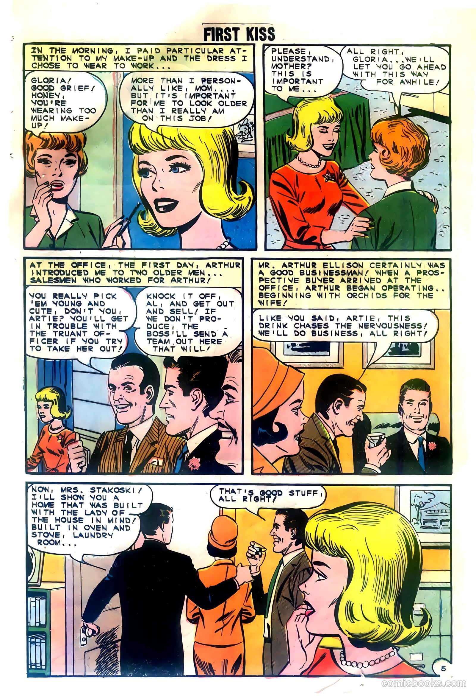 First Kiss #38 (1964) — page 8 of 36