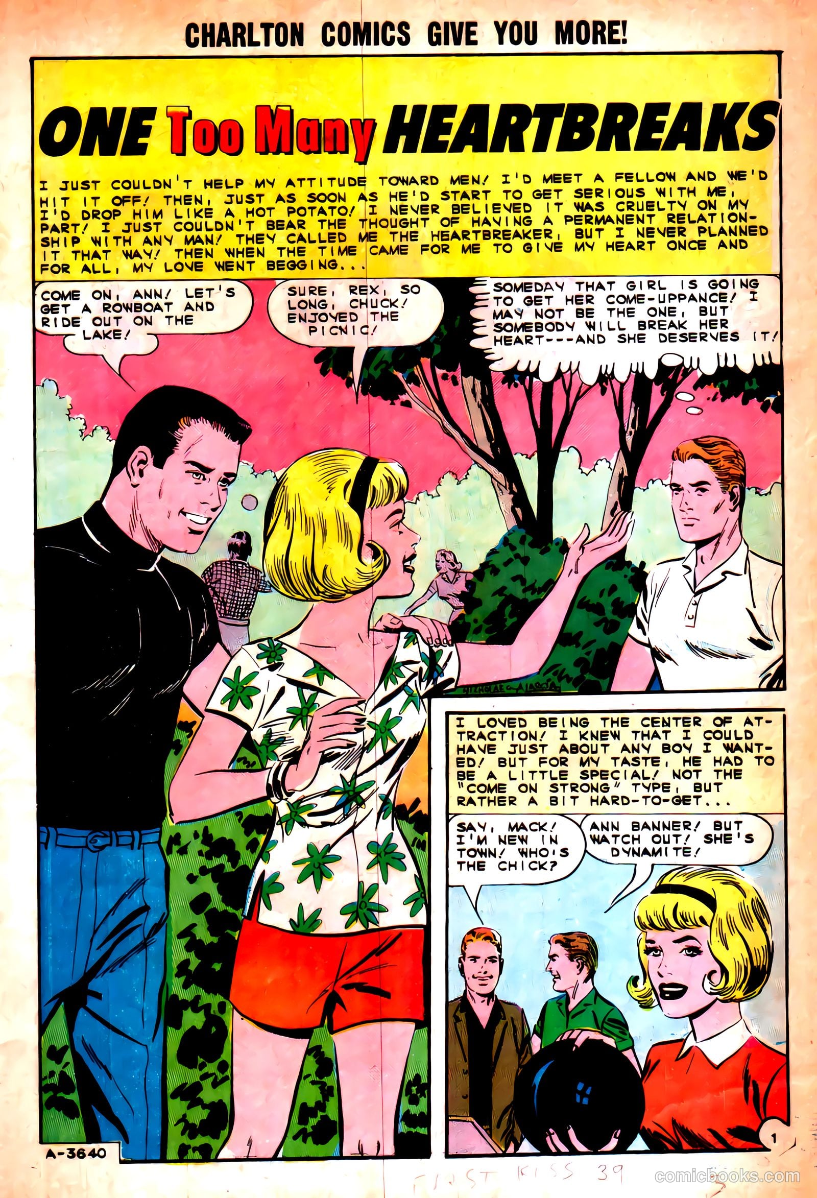 First Kiss #39 (1964) — page 3 of 36