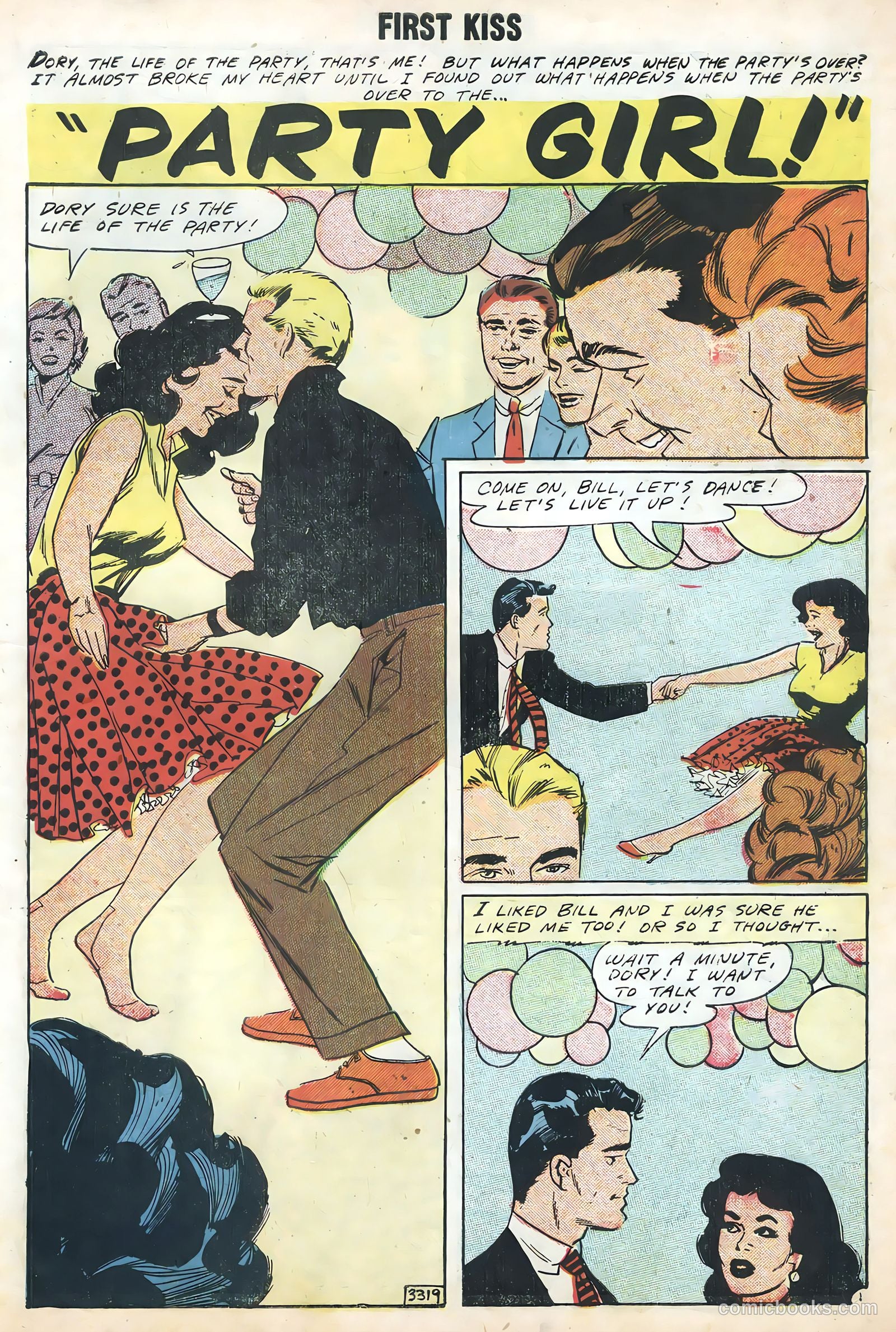 First Kiss #4 (1958) — page 3 of 36