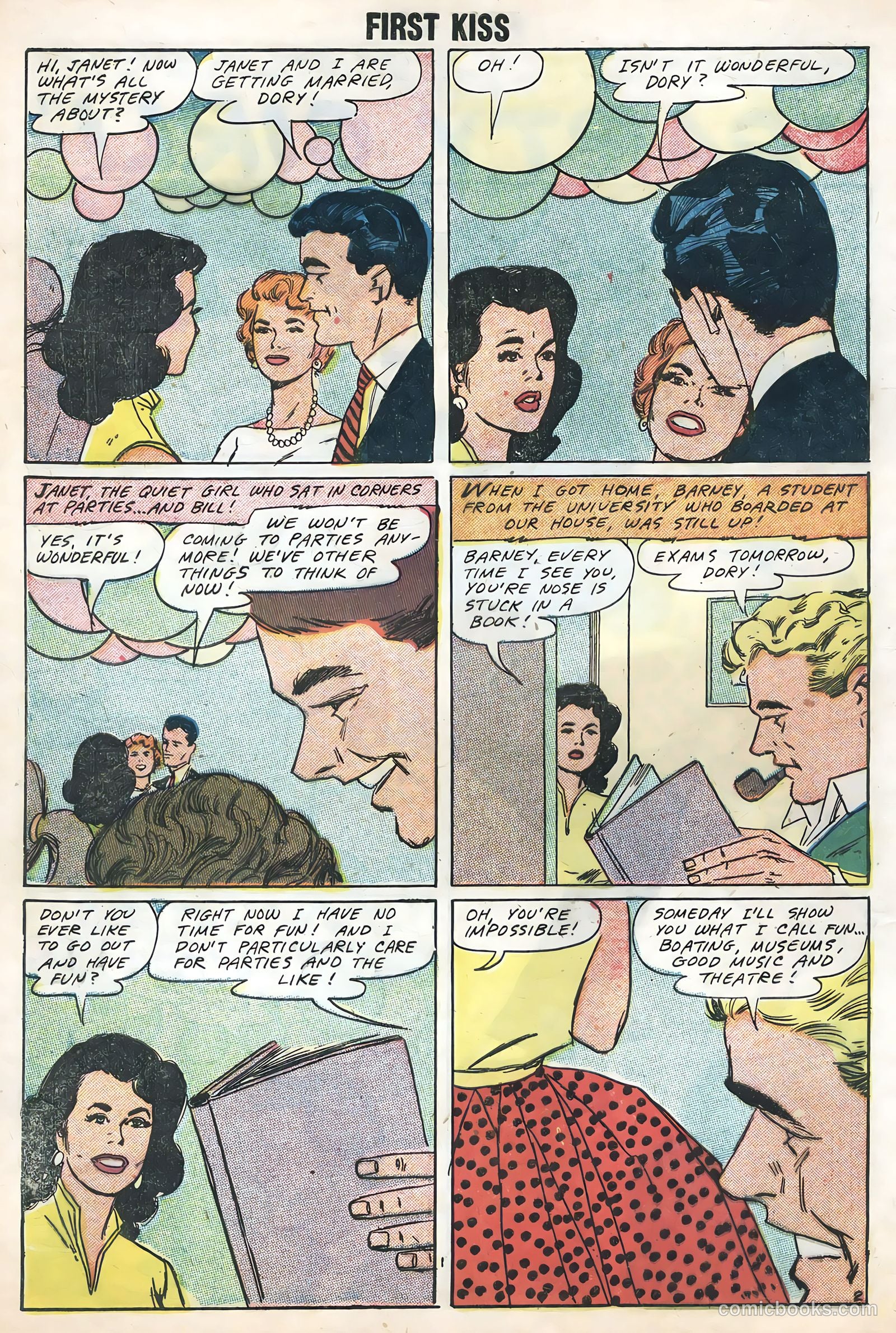 First Kiss #4 (1958) — page 4 of 36