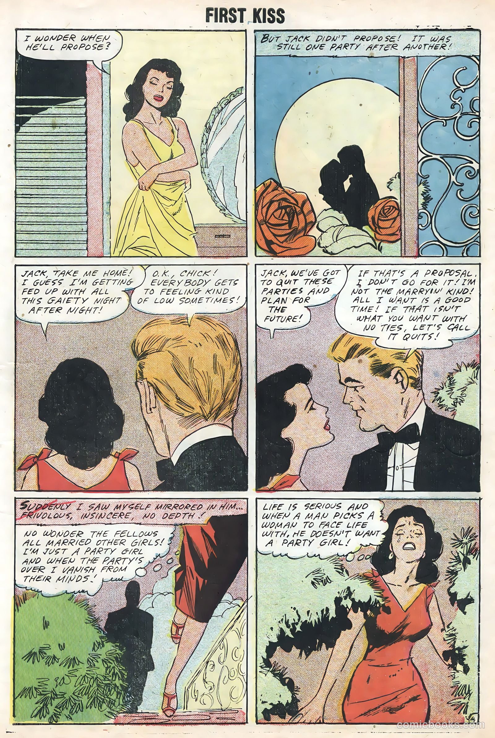 First Kiss #4 (1958) — page 7 of 36