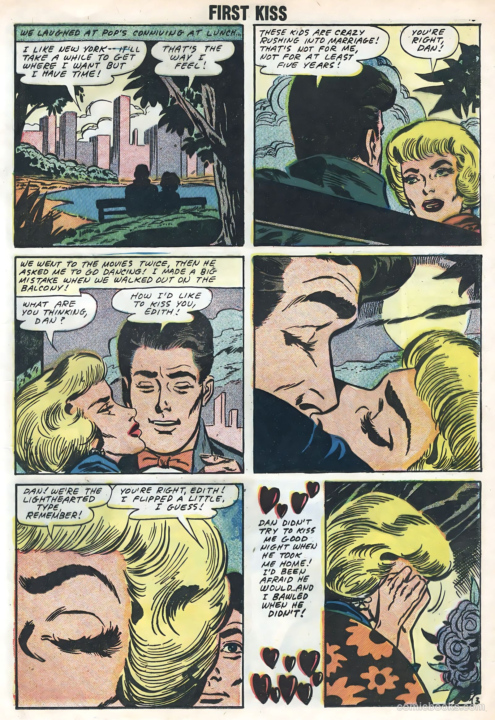 First Kiss #4 (1958) — page 17 of 36