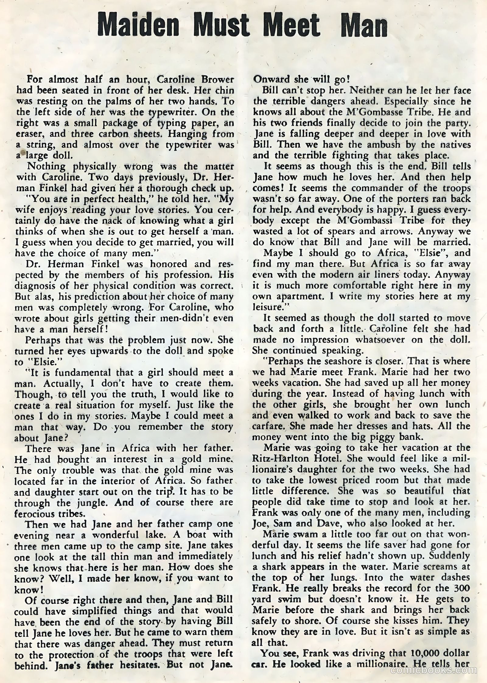 First Kiss #4 (1958) — page 20 of 36