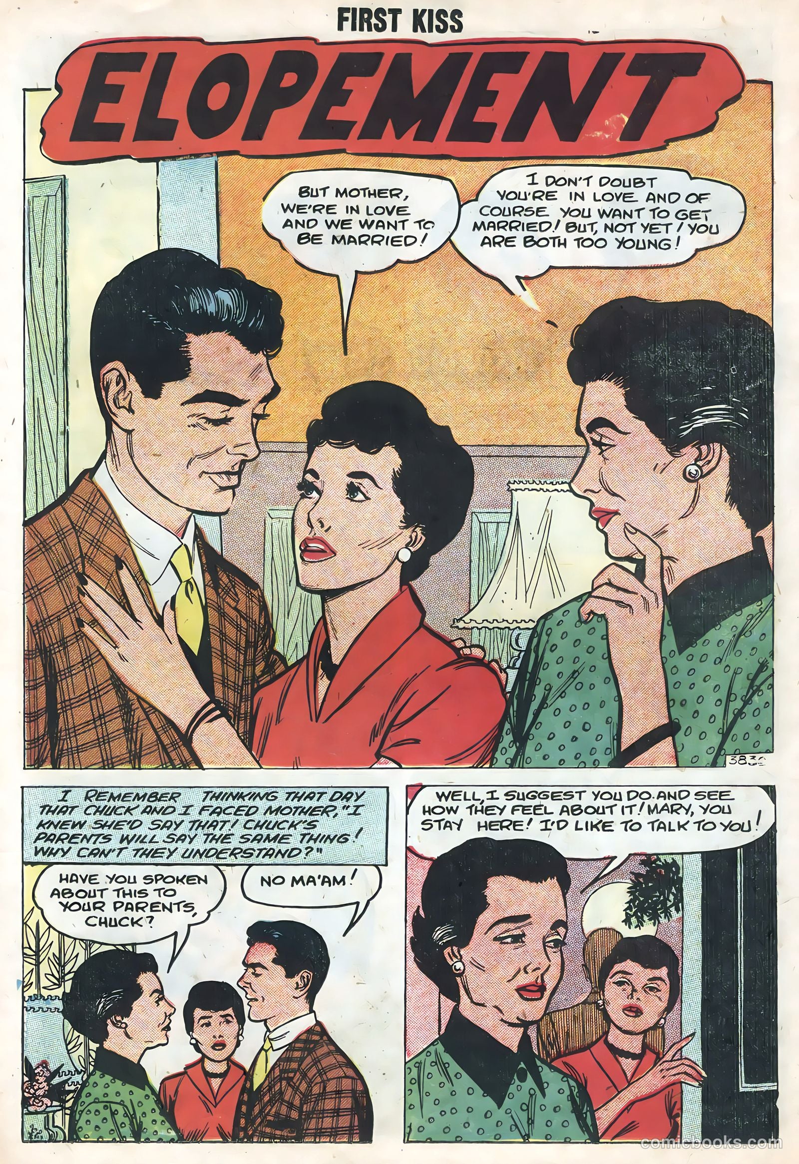 First Kiss #4 (1958) — page 23 of 36