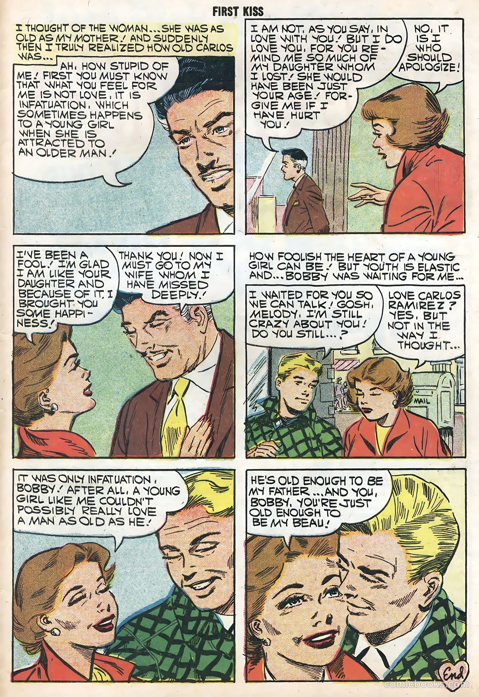 First Kiss #4 (1958) — page 33 of 36