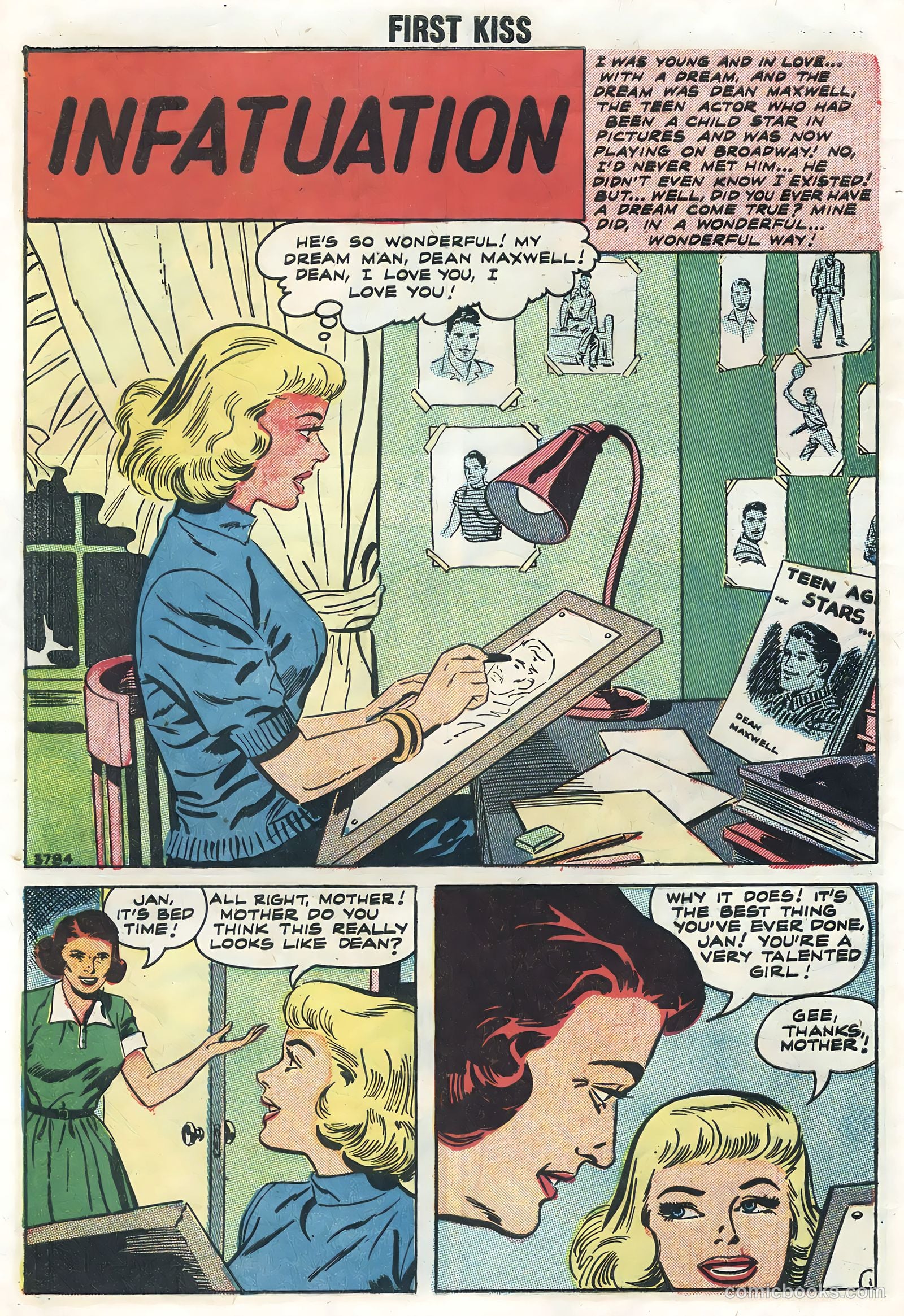 First Kiss #5 (1958) — page 8 of 36