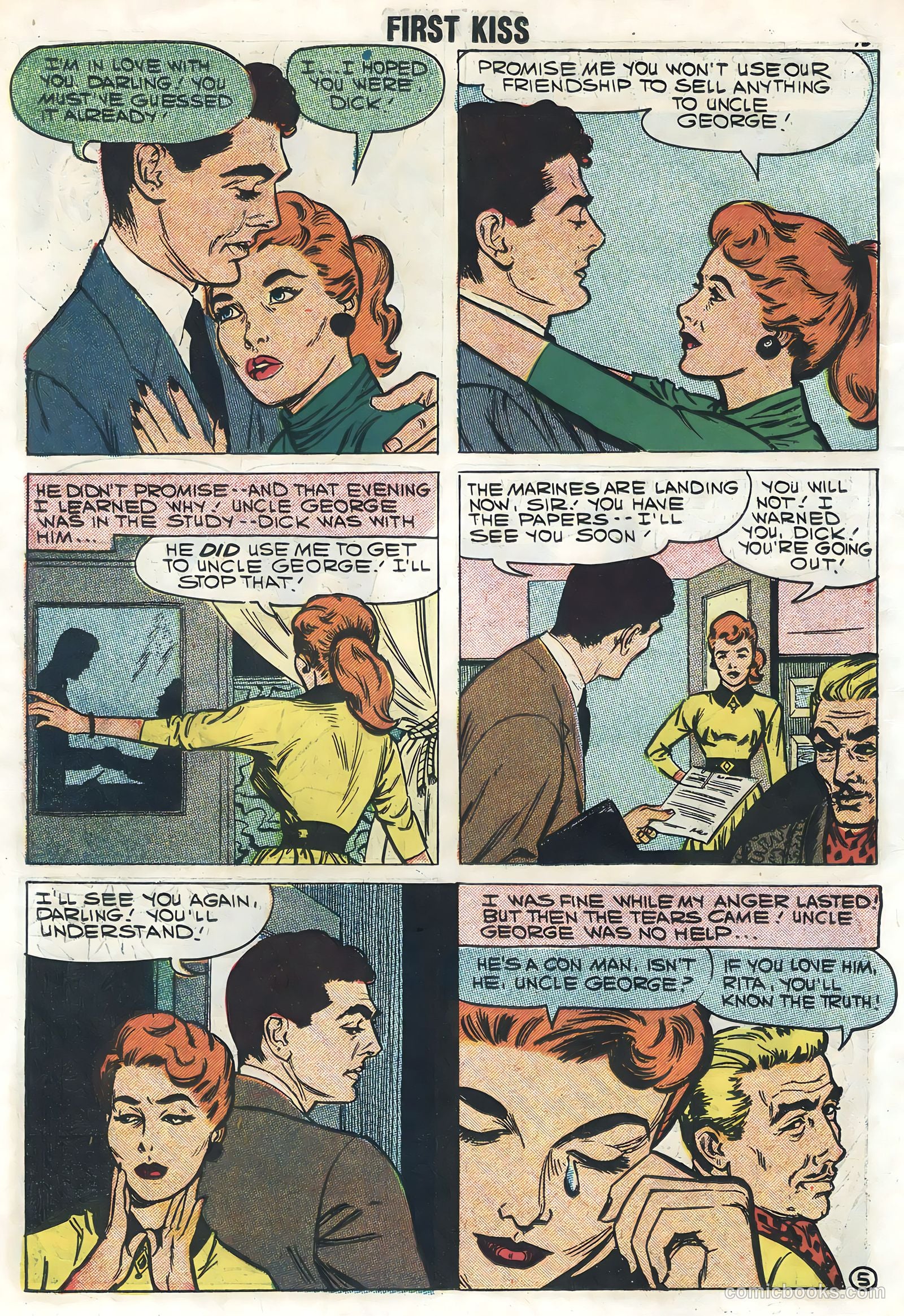 First Kiss #5 (1958) — page 18 of 36
