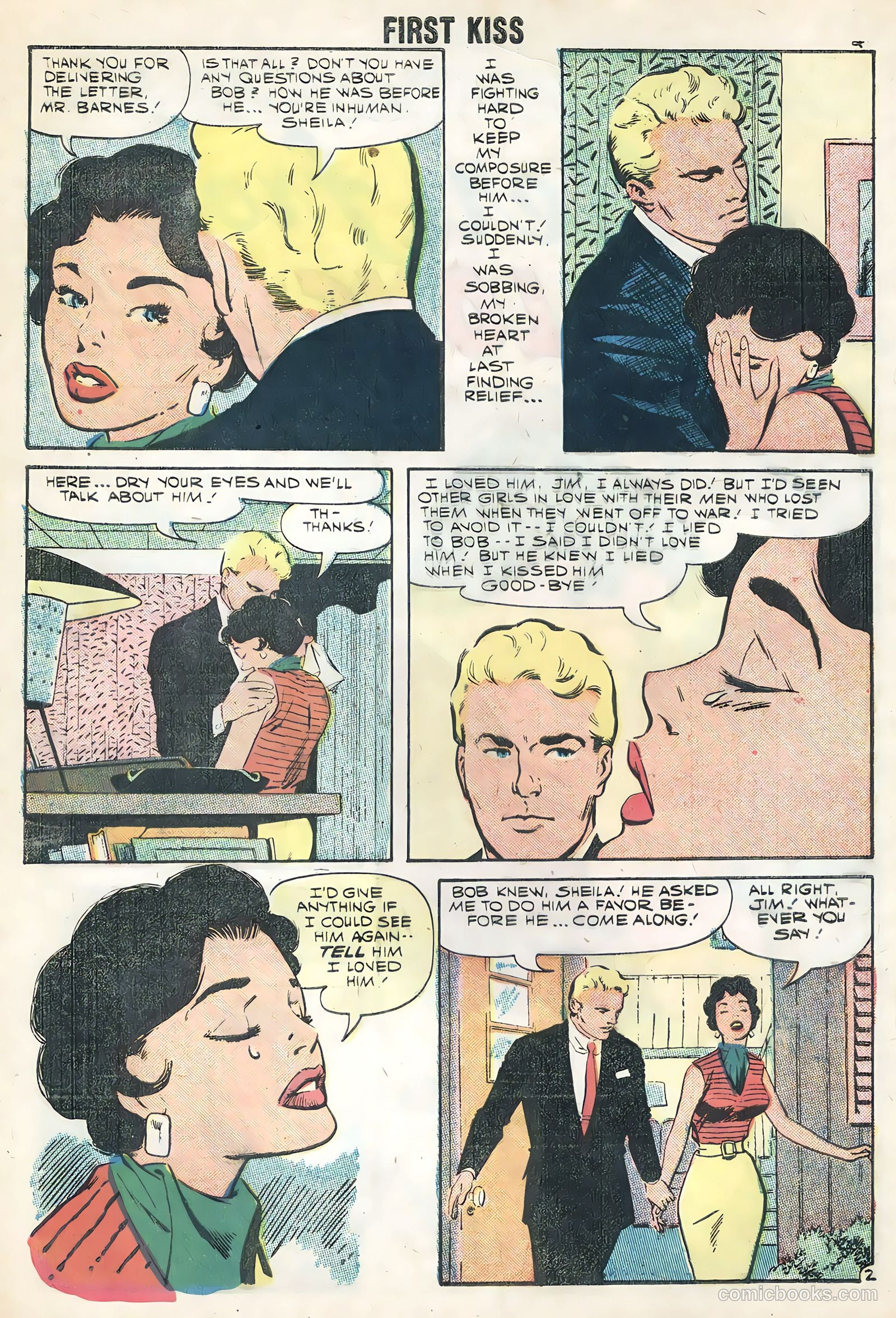 First Kiss #6 (1958) — page 4 of 36
