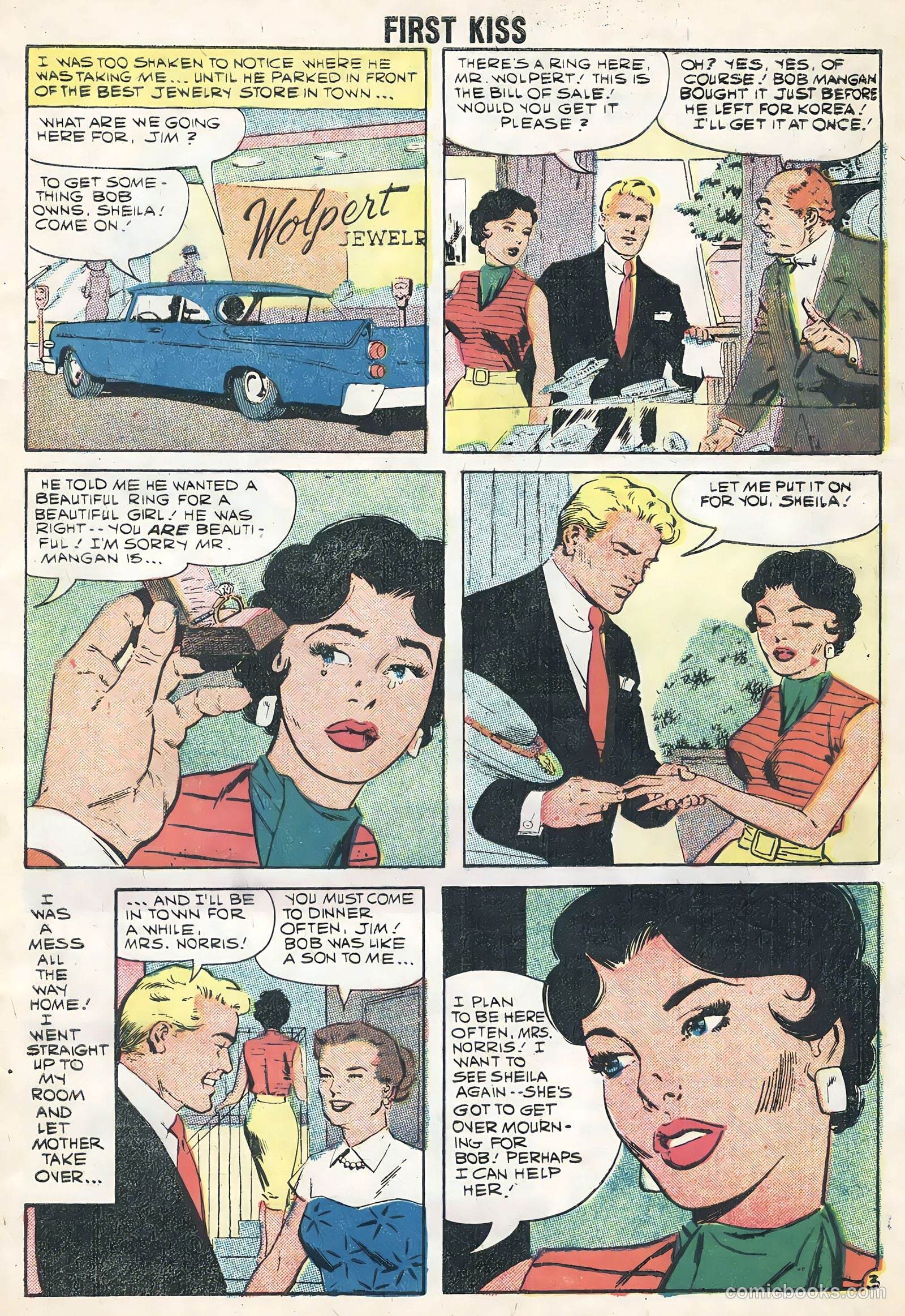 First Kiss #6 (1958) — page 5 of 36