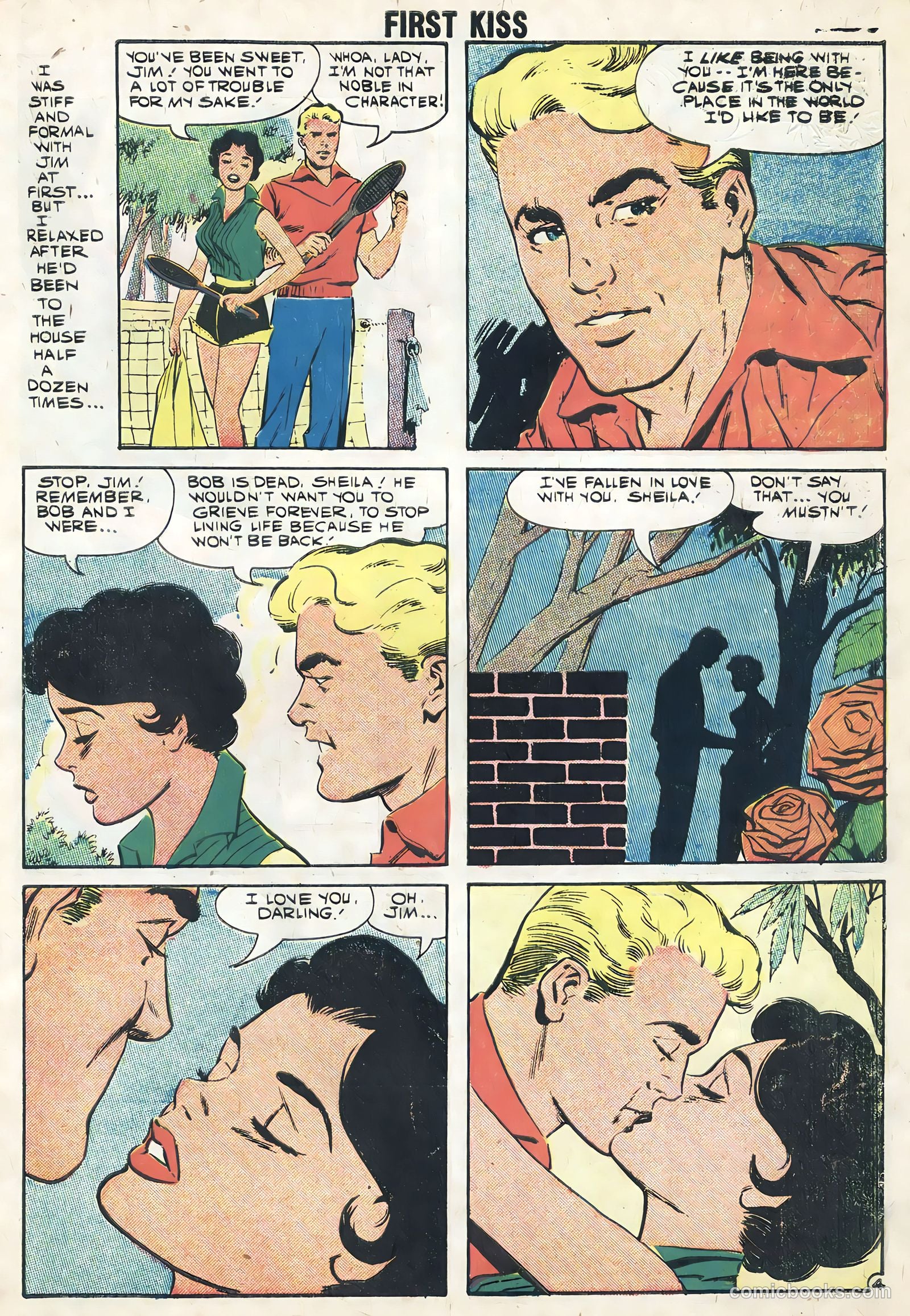 First Kiss #6 (1958) — page 7 of 36
