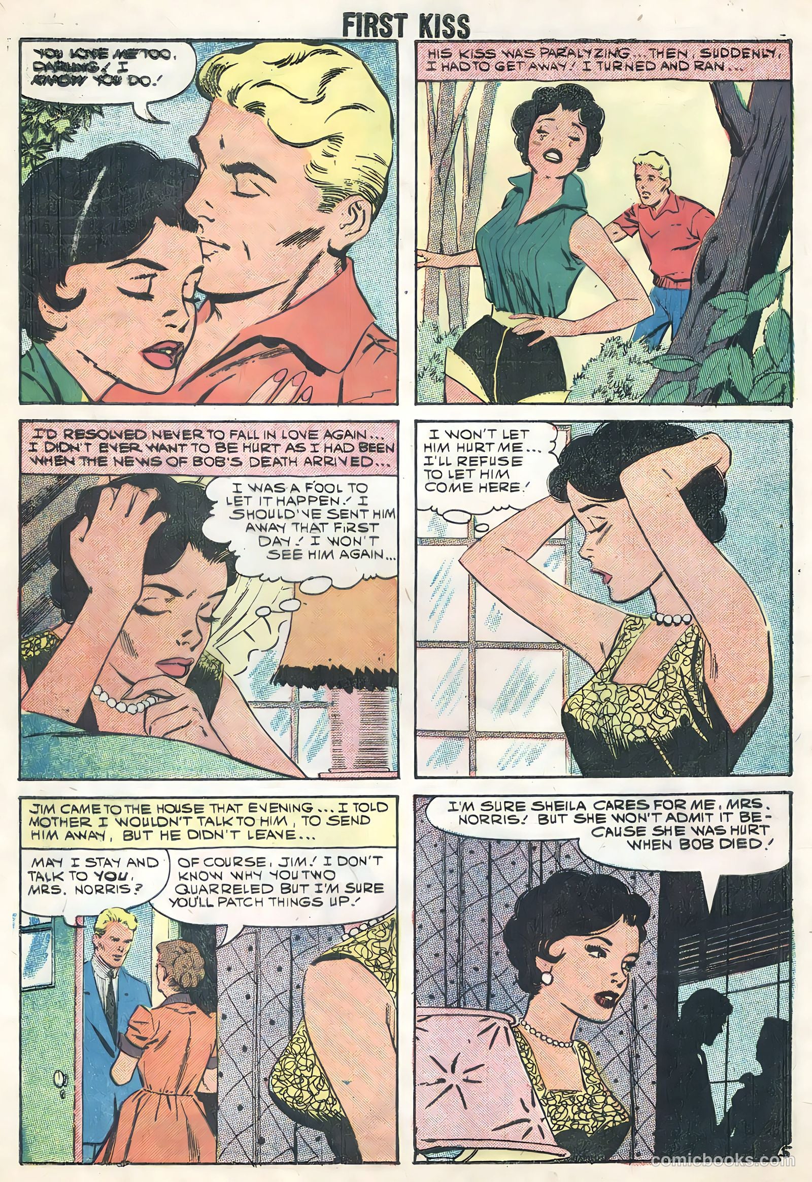 First Kiss #6 (1958) — page 8 of 36