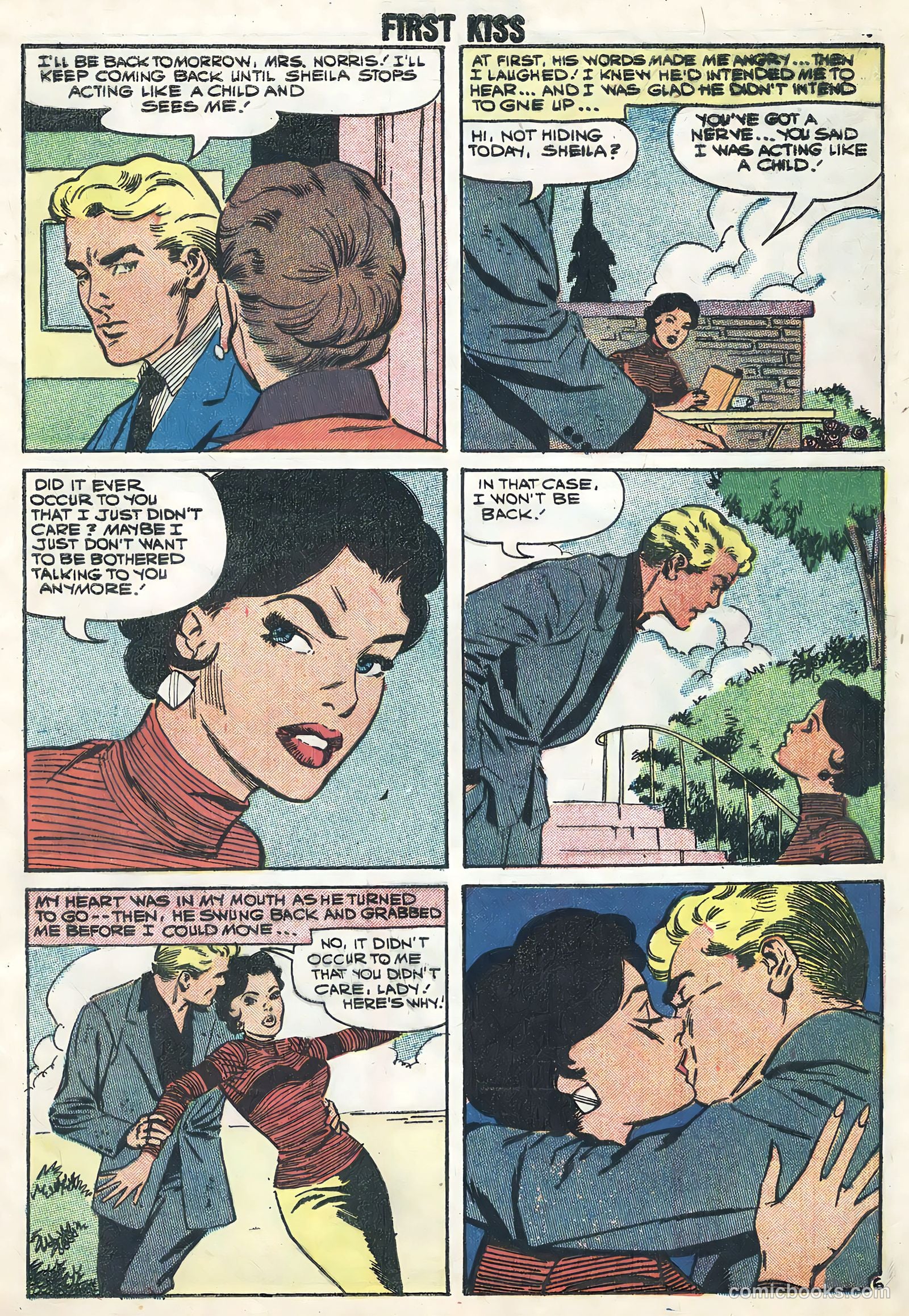 First Kiss #6 (1958) — page 9 of 36
