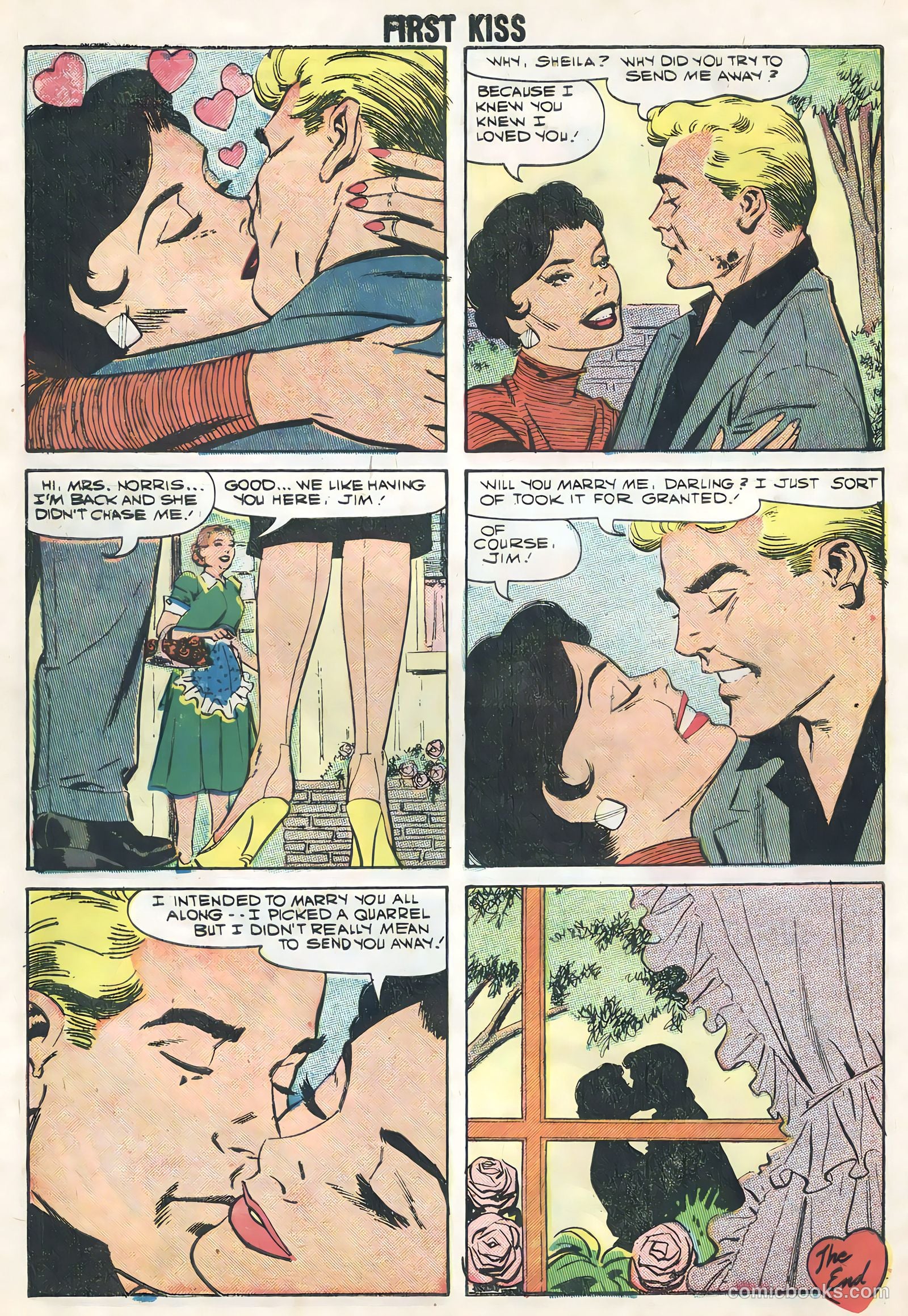 First Kiss #6 (1958) — page 10 of 36