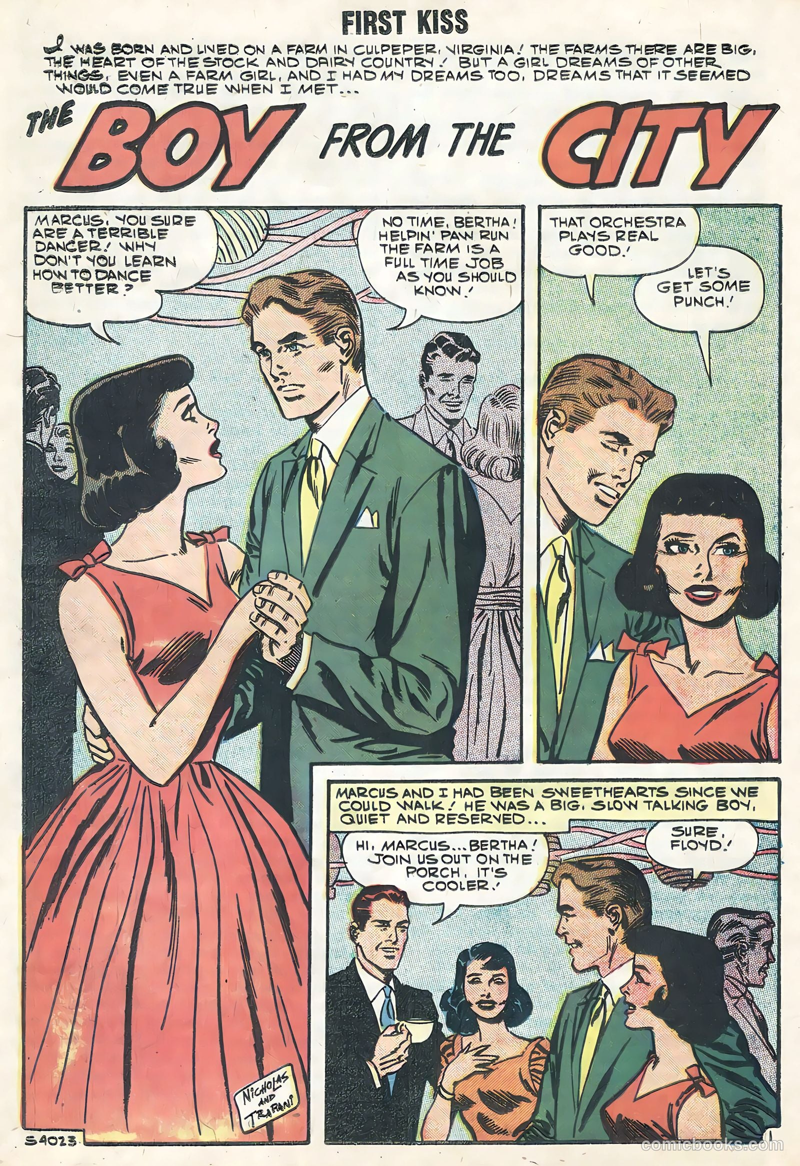 First Kiss #6 (1958) — page 20 of 36
