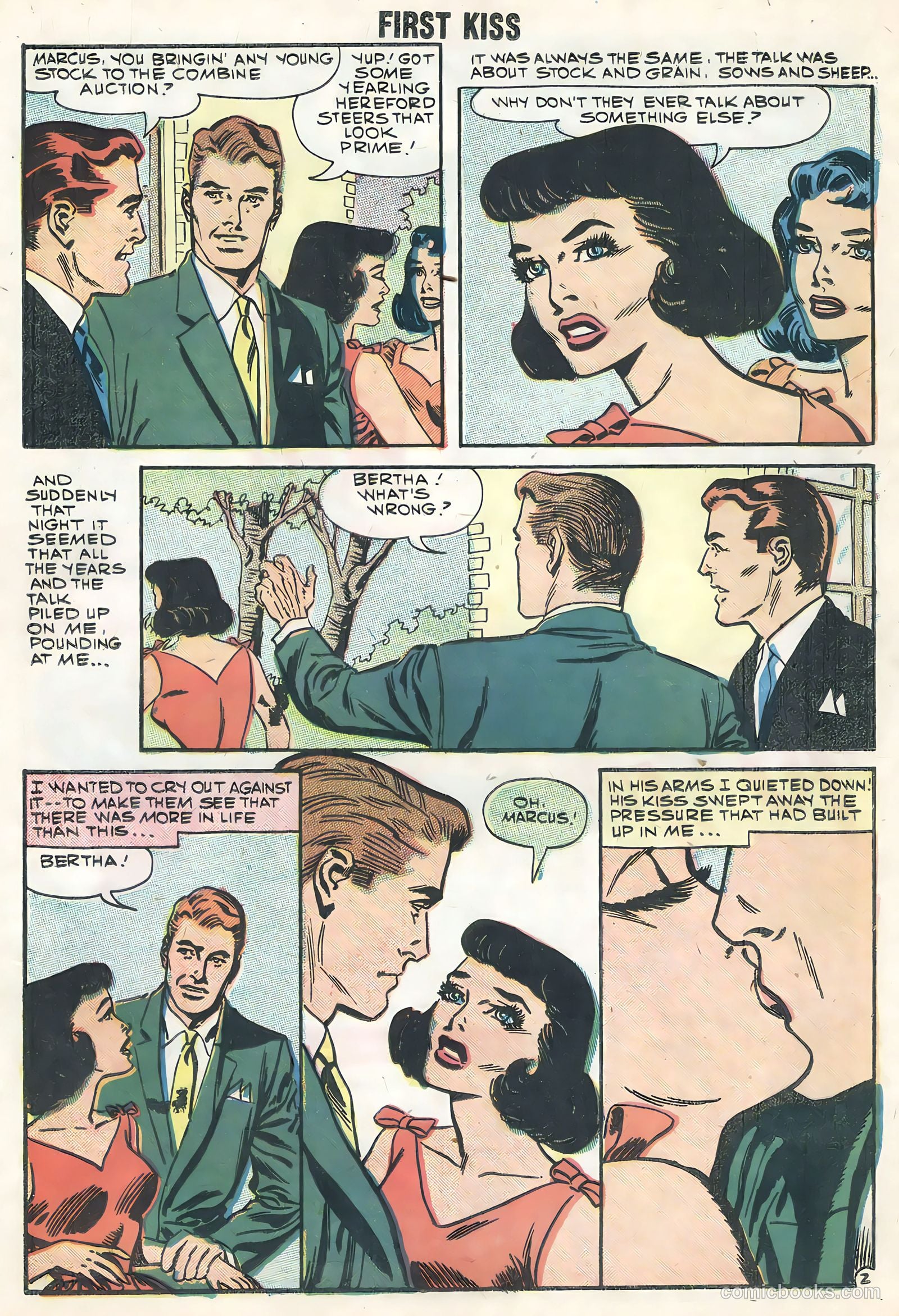 First Kiss #6 (1958) — page 21 of 36