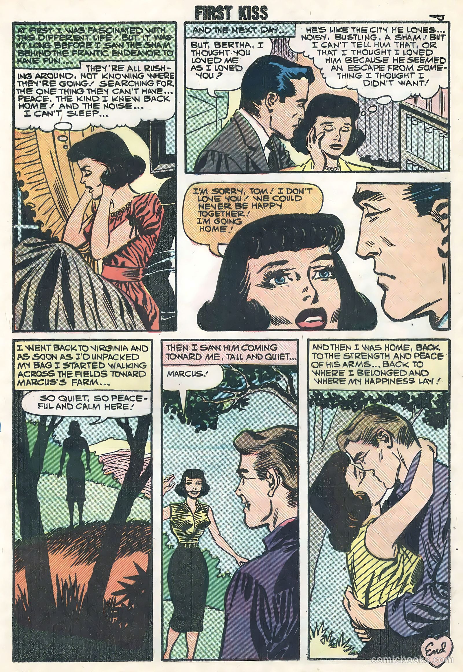 First Kiss #6 (1958) — page 25 of 36
