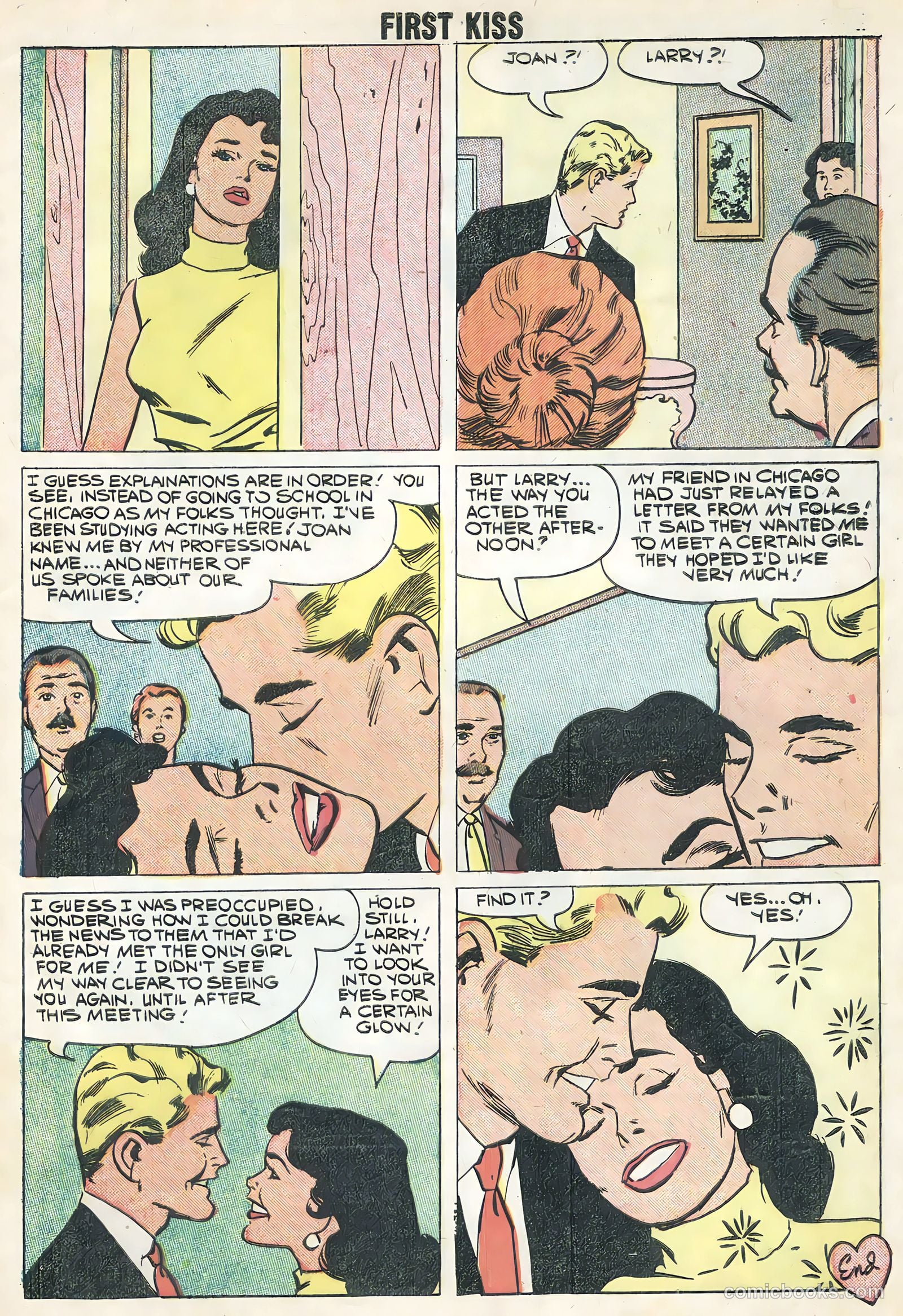 First Kiss #6 (1958) — page 33 of 36