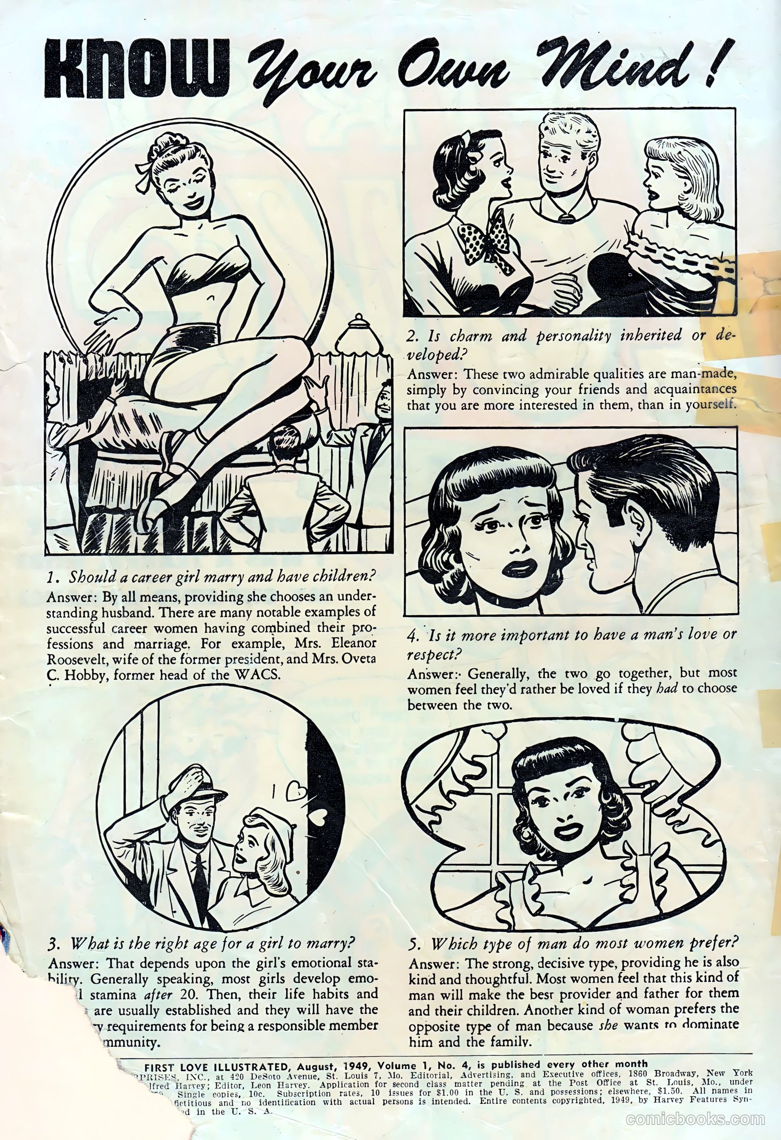 First Love Illustrated #4 (1949) — page 2 of 52