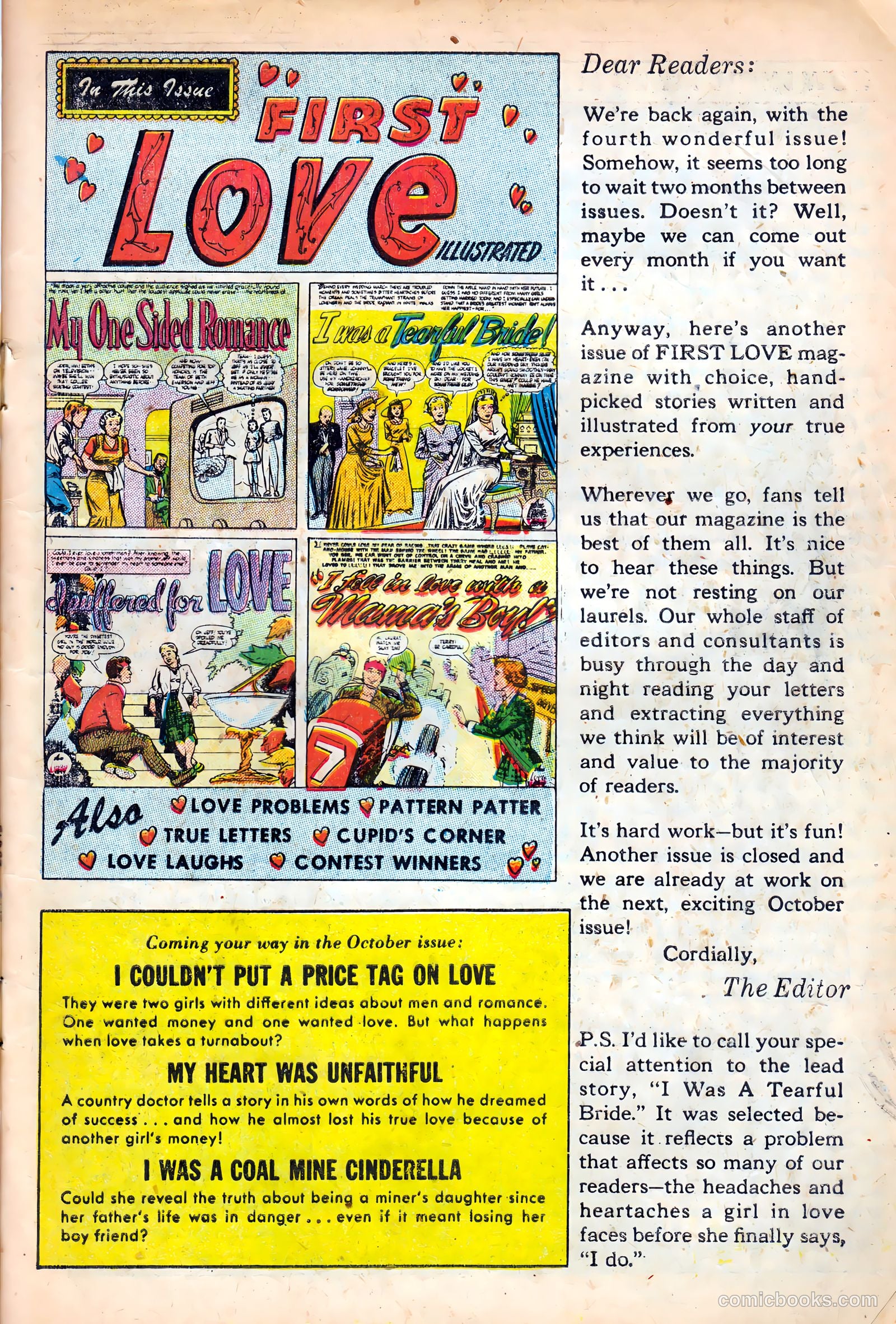 First Love Illustrated #4 (1949) — page 3 of 52
