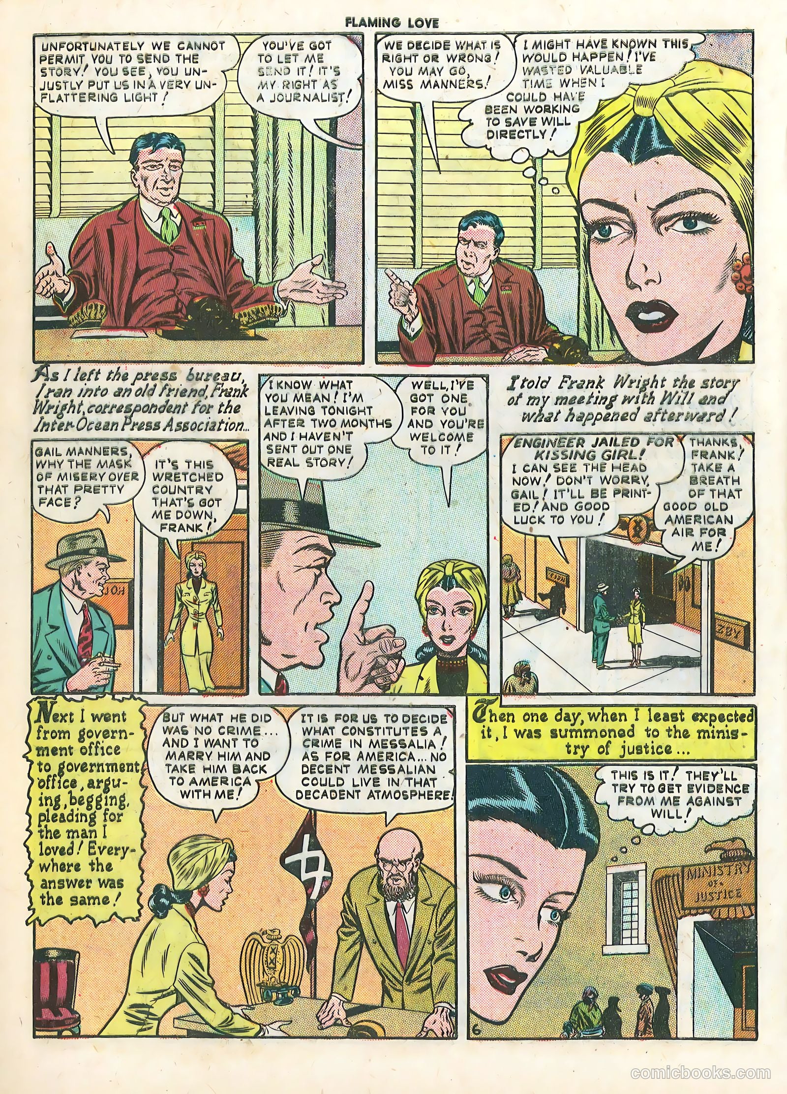 Flaming Love #1 (1949) — page 8 of 36