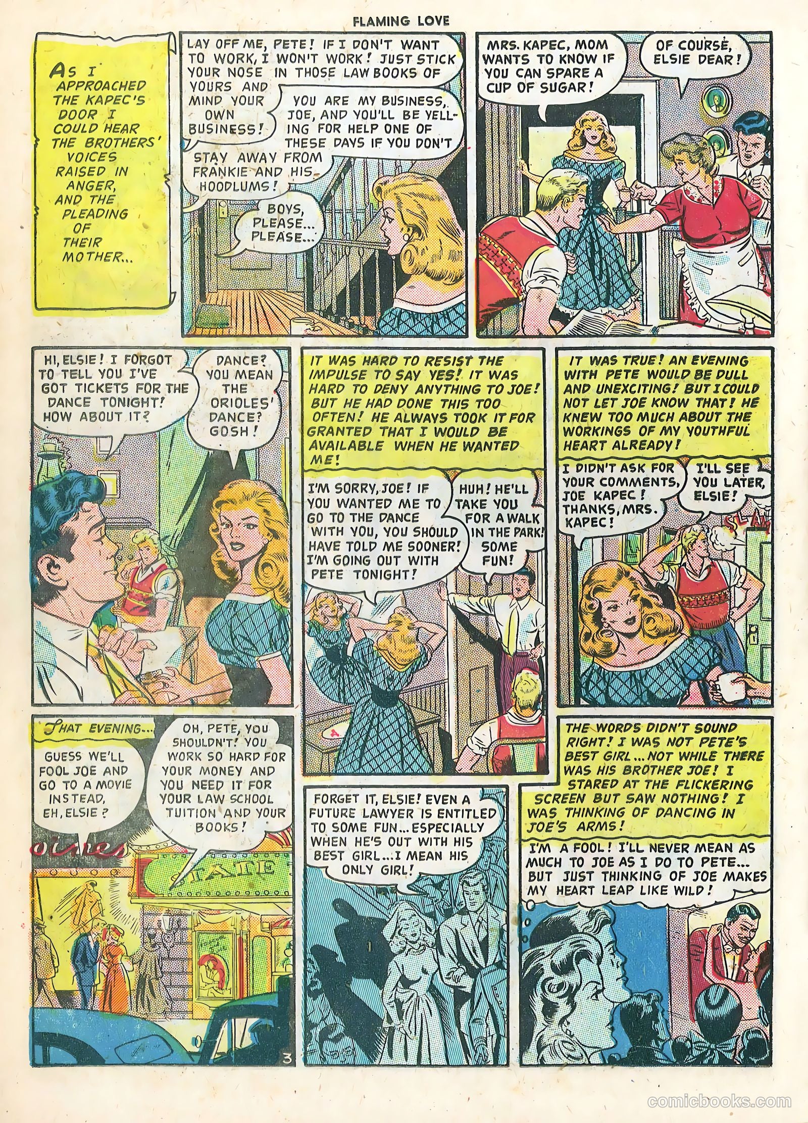 Flaming Love #1 (1949) — page 14 of 36