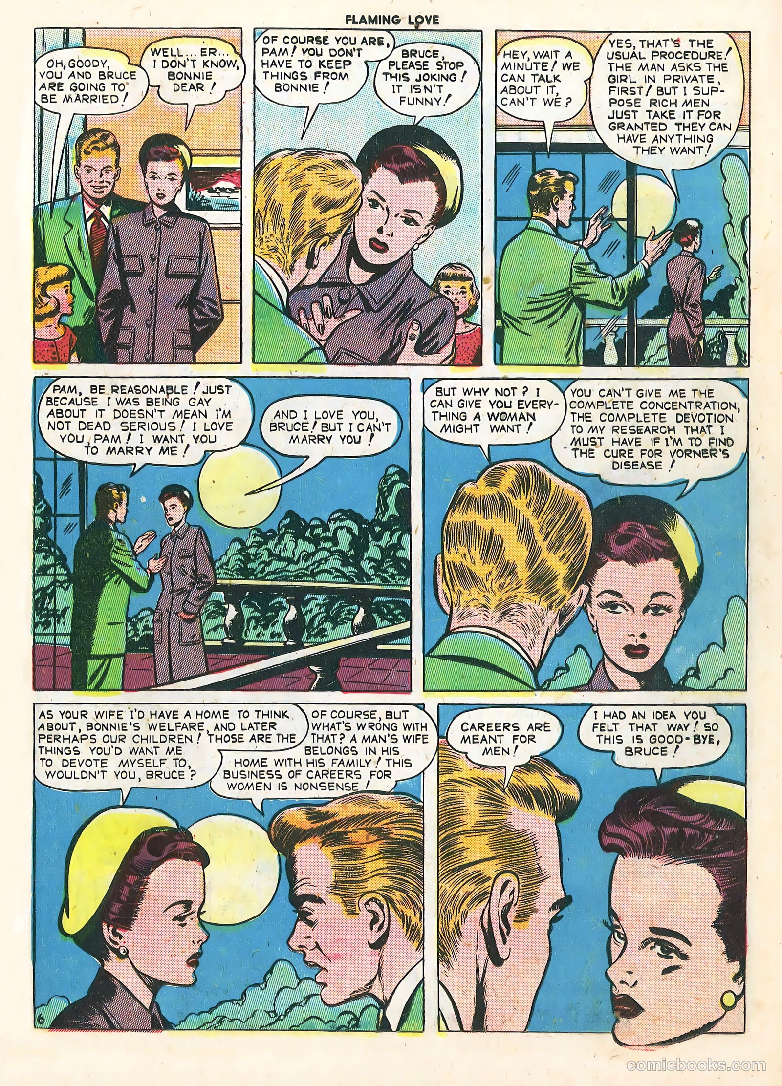 Flaming Love #1 (1949) — page 23 of 36