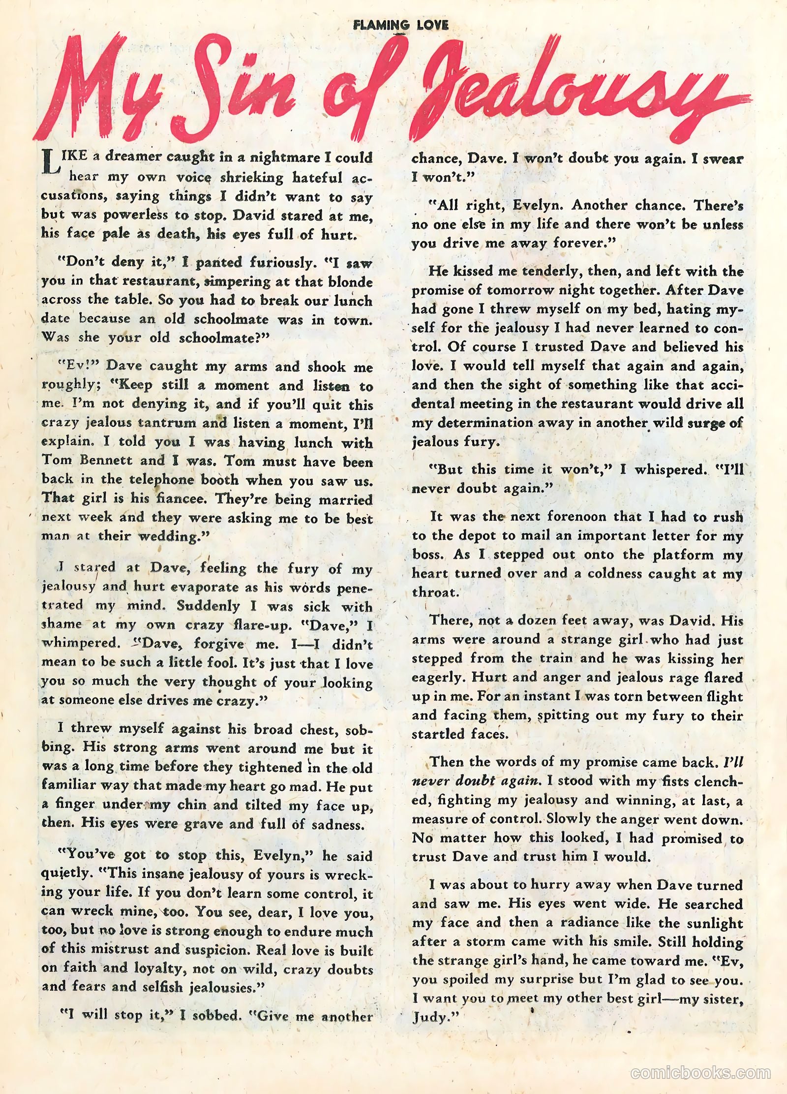 Flaming Love #1 (1949) — page 26 of 36
