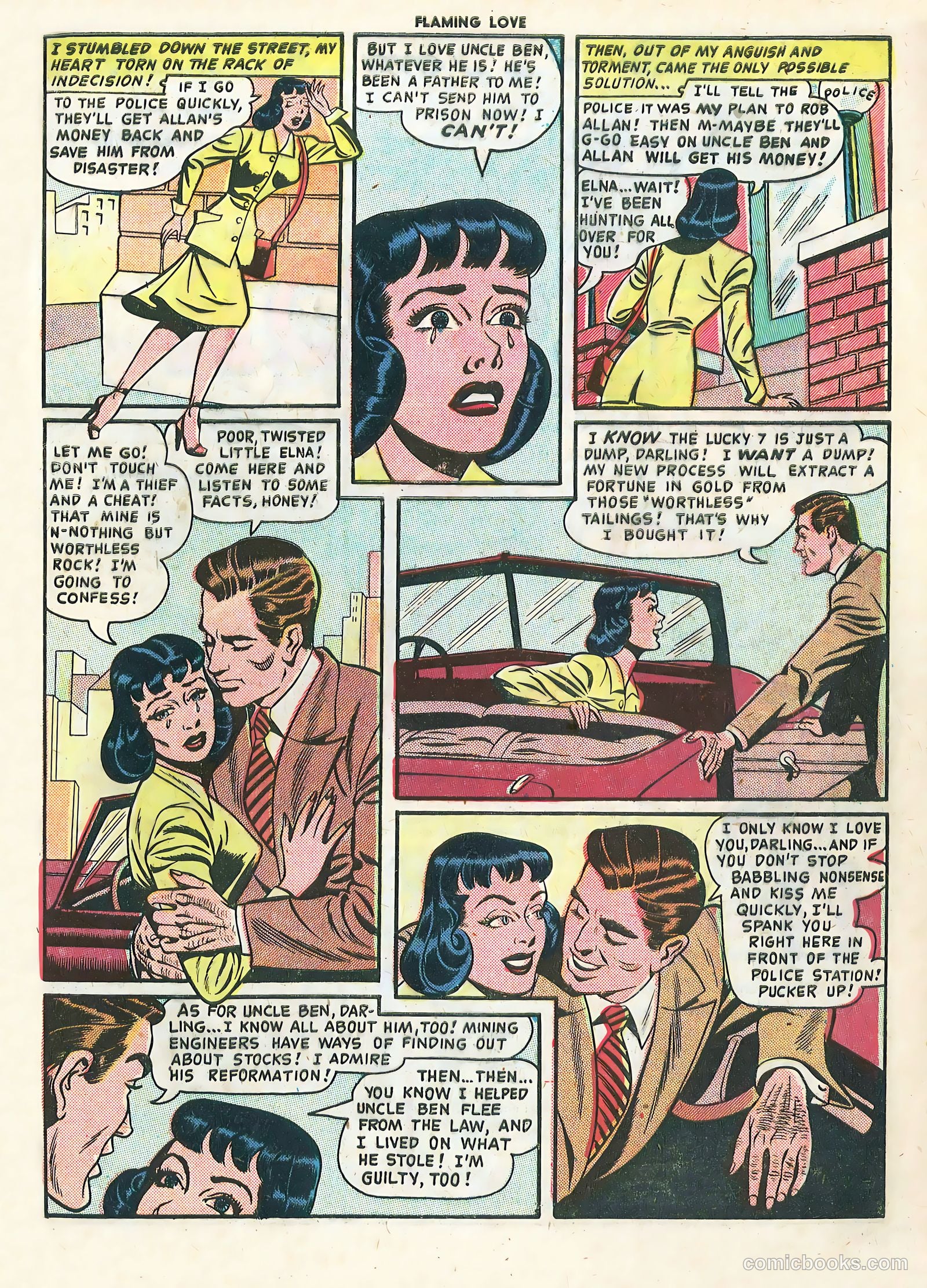 Flaming Love #1 (1949) — page 33 of 36