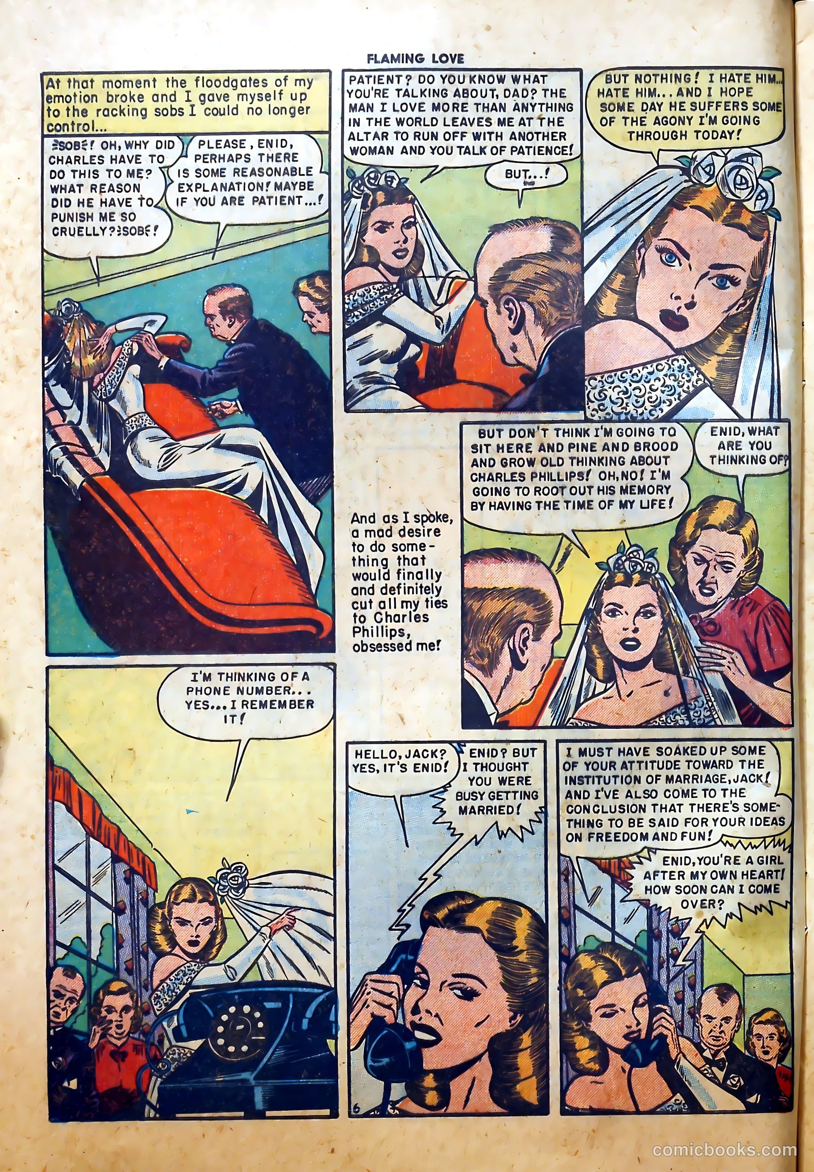 Flaming Love #2 (1950) — page 8 of 36