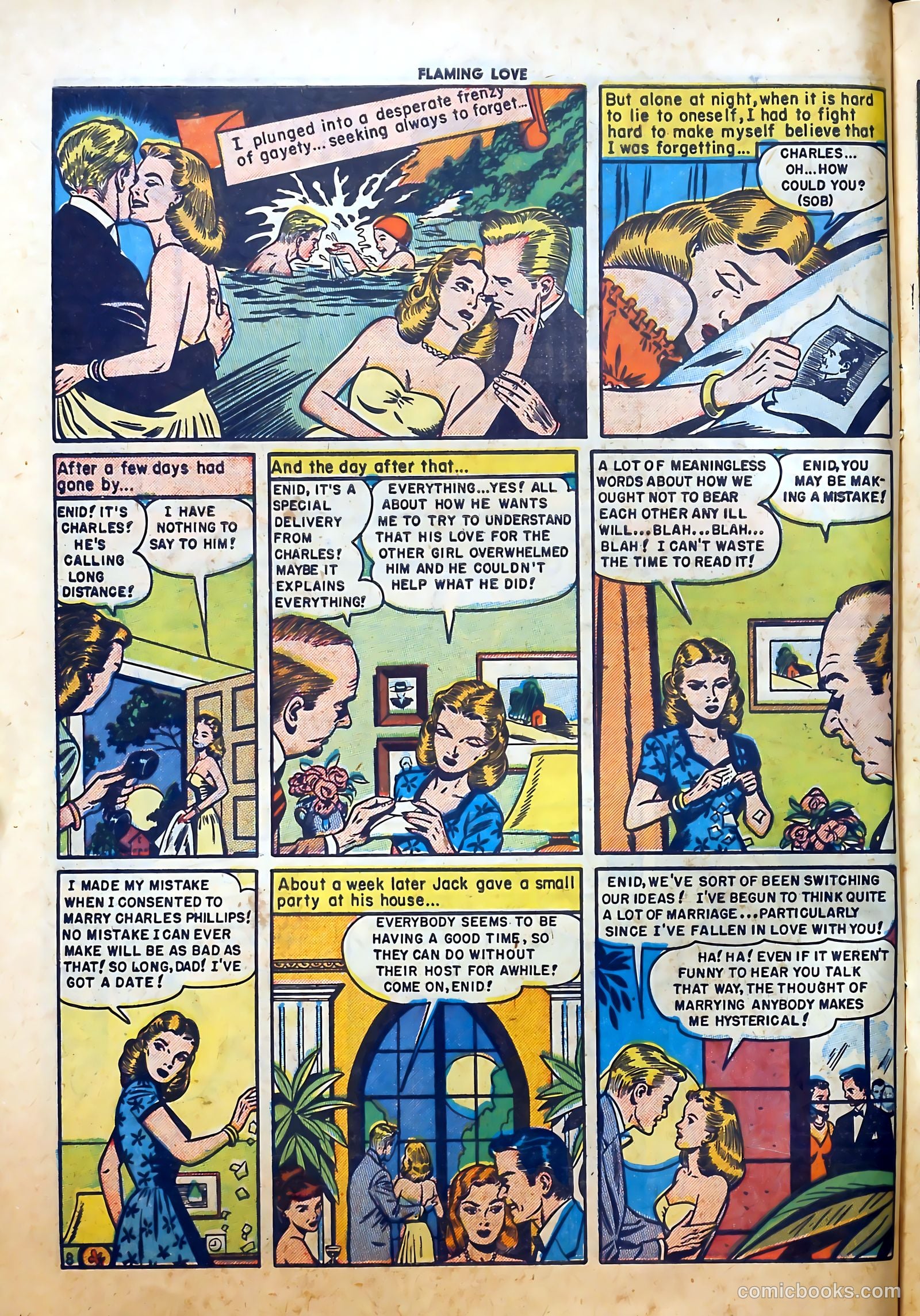 Flaming Love #2 (1950) — page 10 of 36