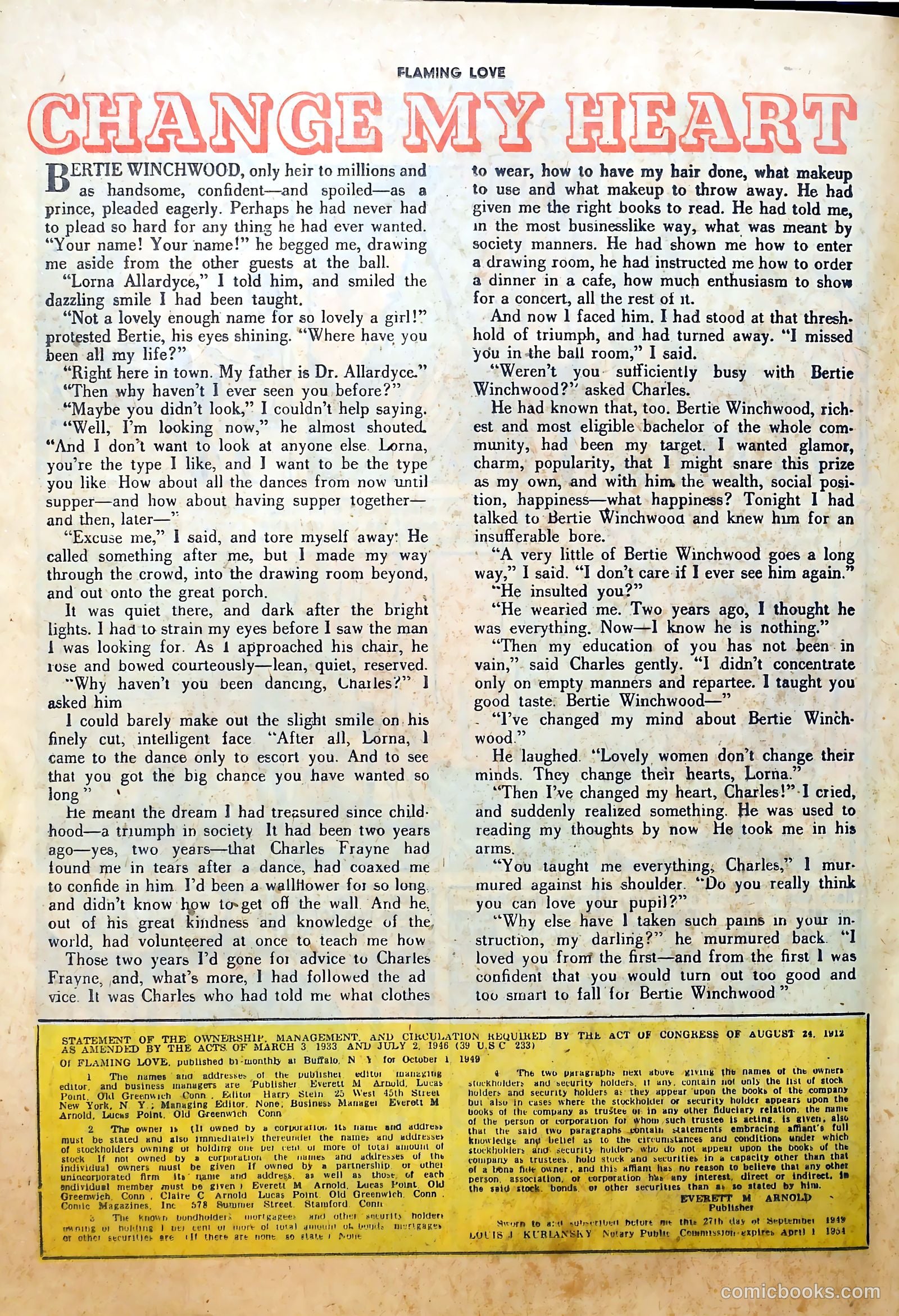 Flaming Love #2 (1950) — page 26 of 36