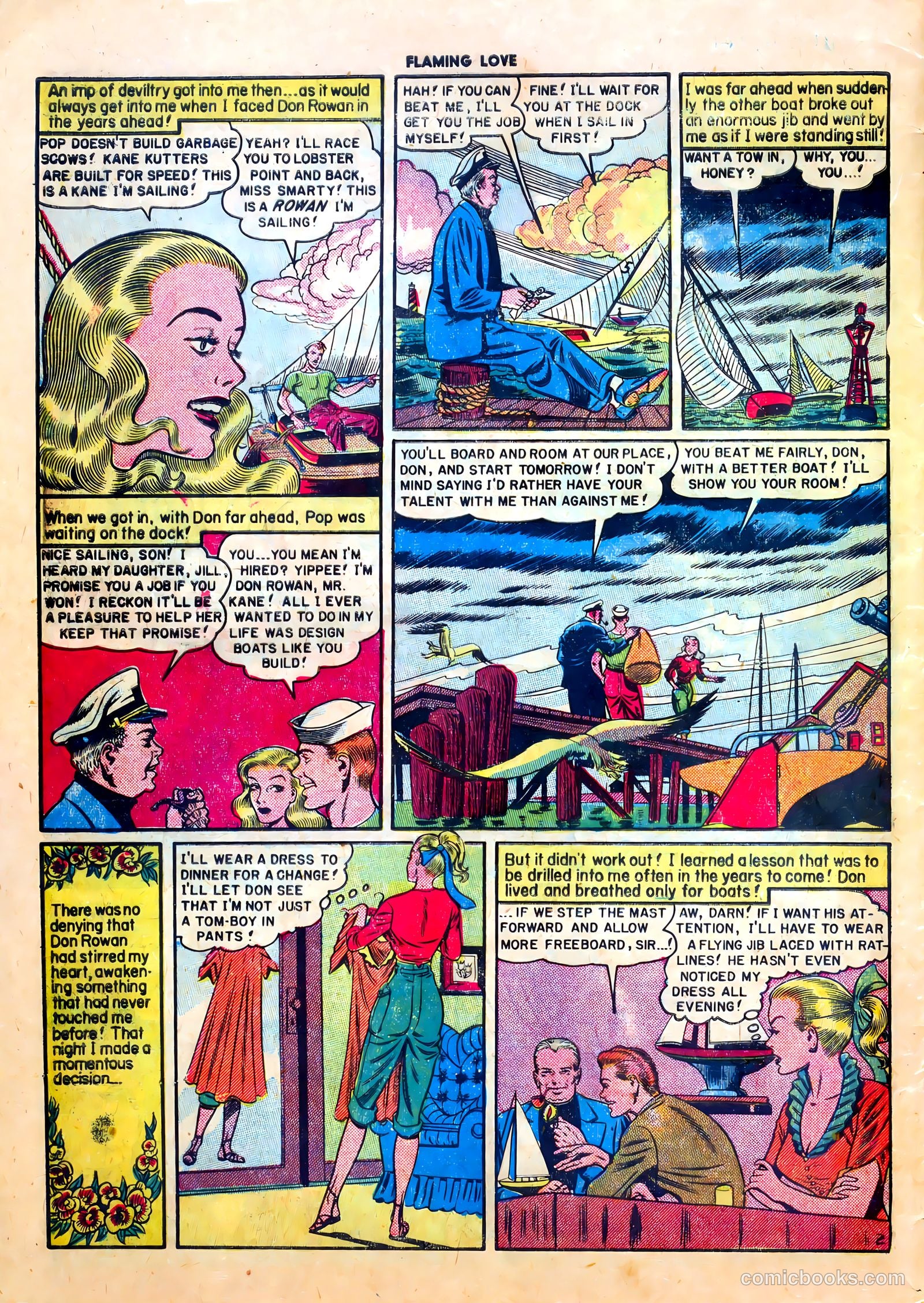 Flaming Love #3 (1950) — page 4 of 36