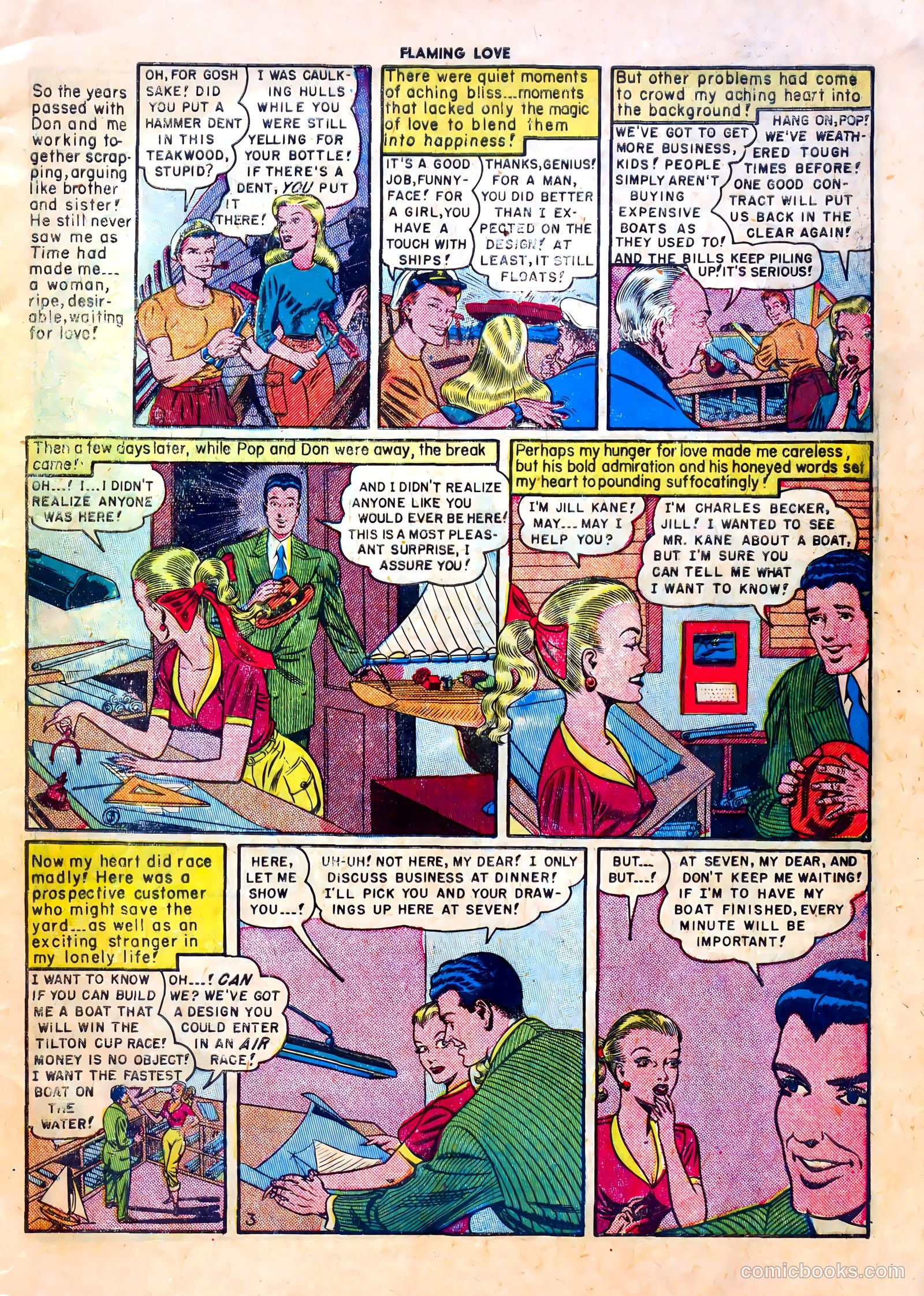 Flaming Love #3 (1950) — page 5 of 36