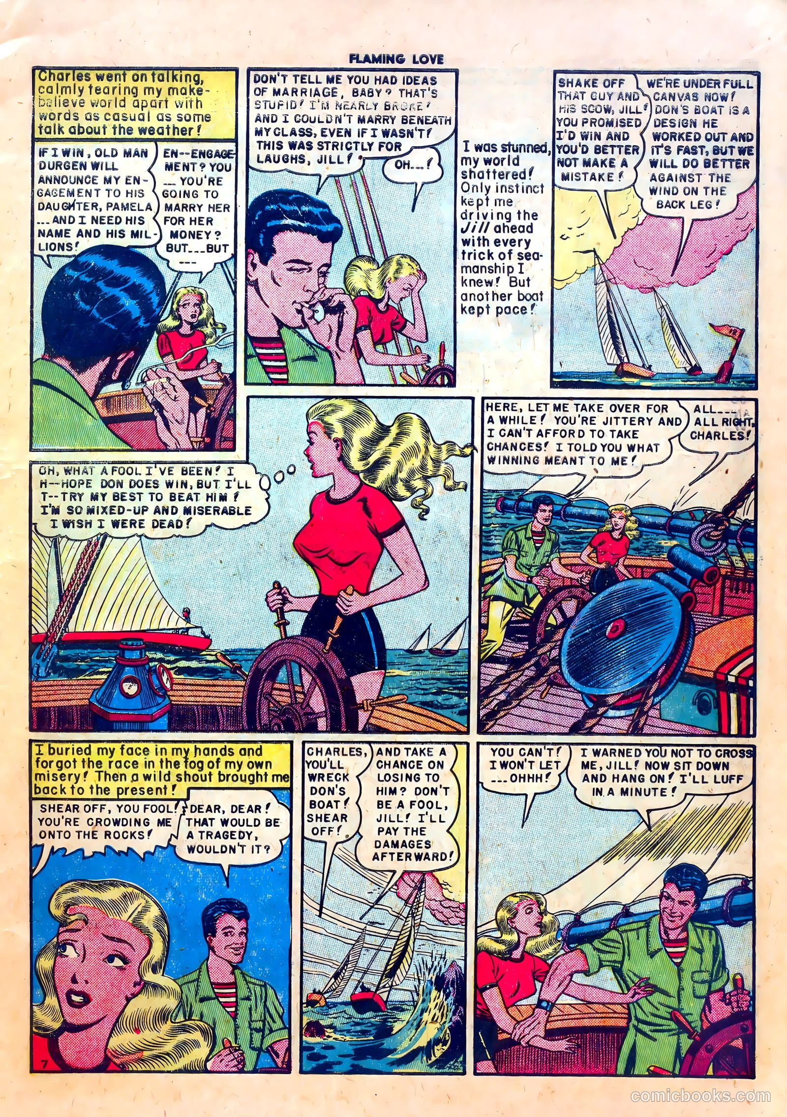 Flaming Love #3 (1950) — page 9 of 36