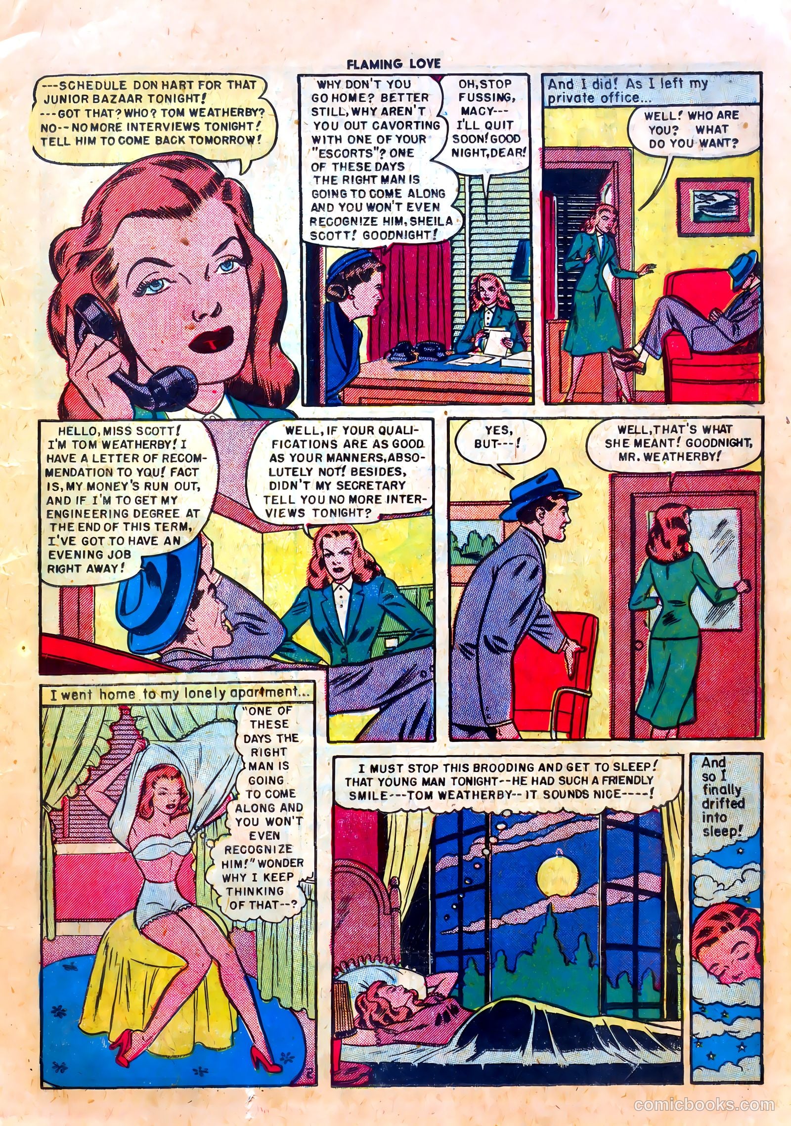 Flaming Love #3 (1950) — page 13 of 36
