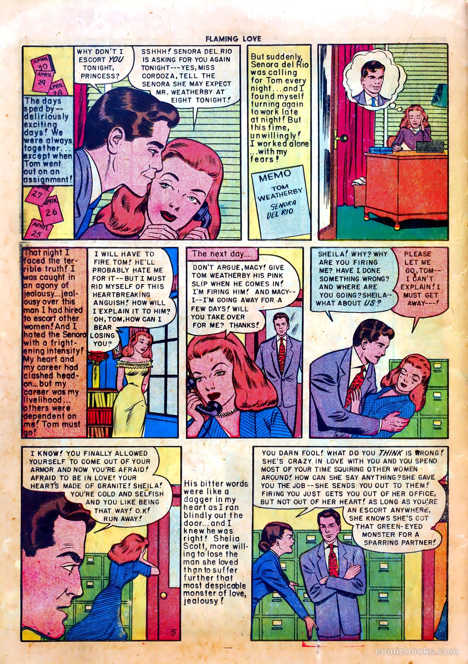 Flaming Love #3 (1950) — page 16 of 36