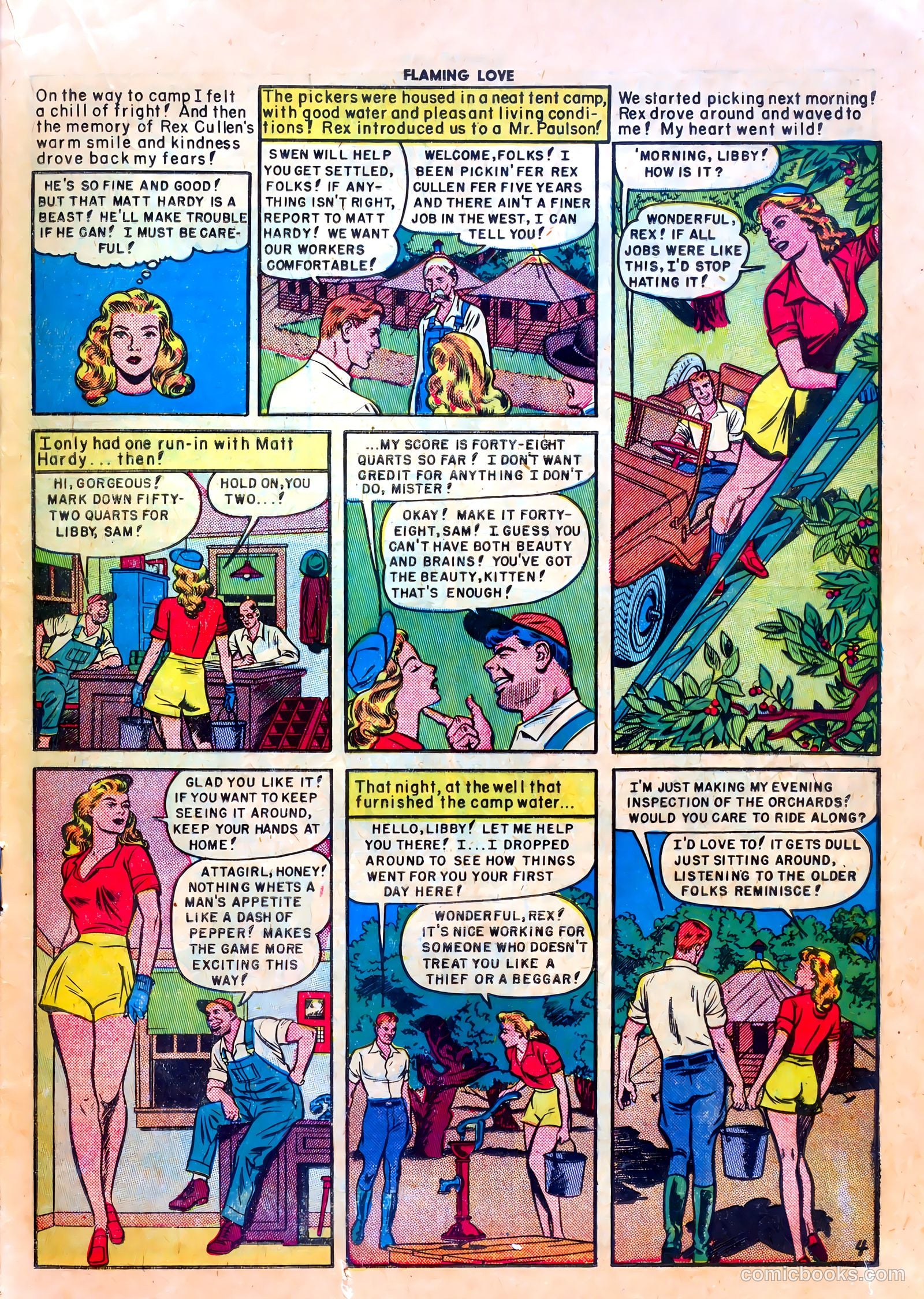 Flaming Love #3 (1950) — page 21 of 36